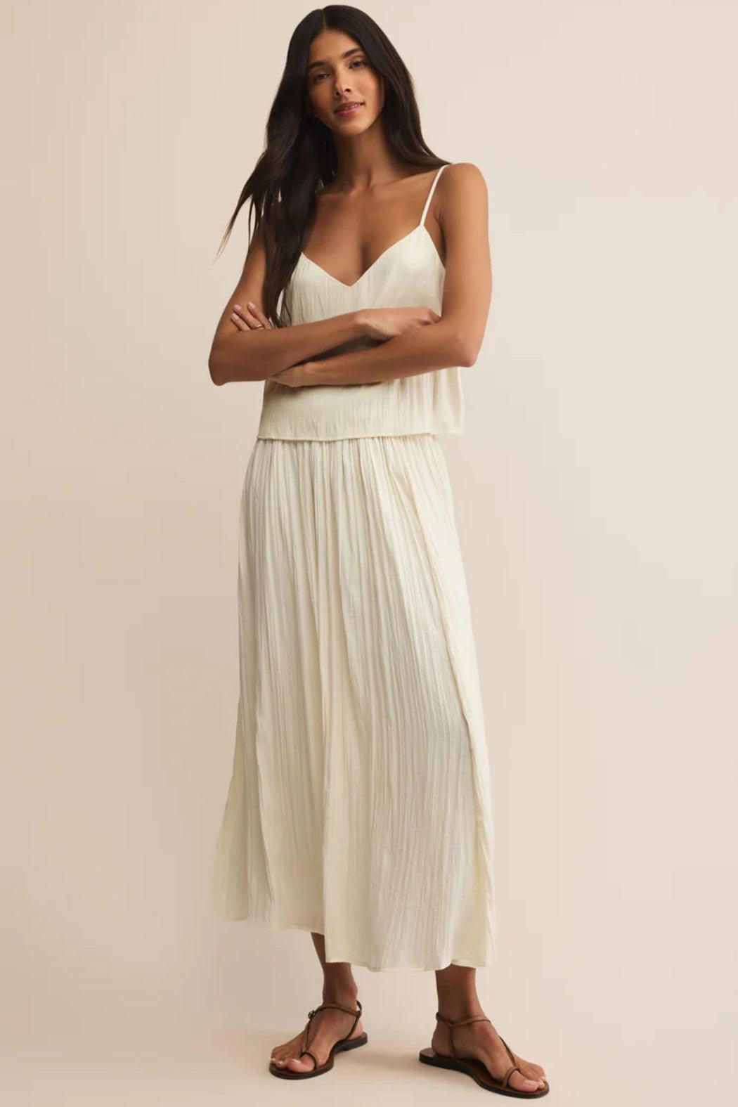 Nicoline Crinkle Midi Skirt Product Image