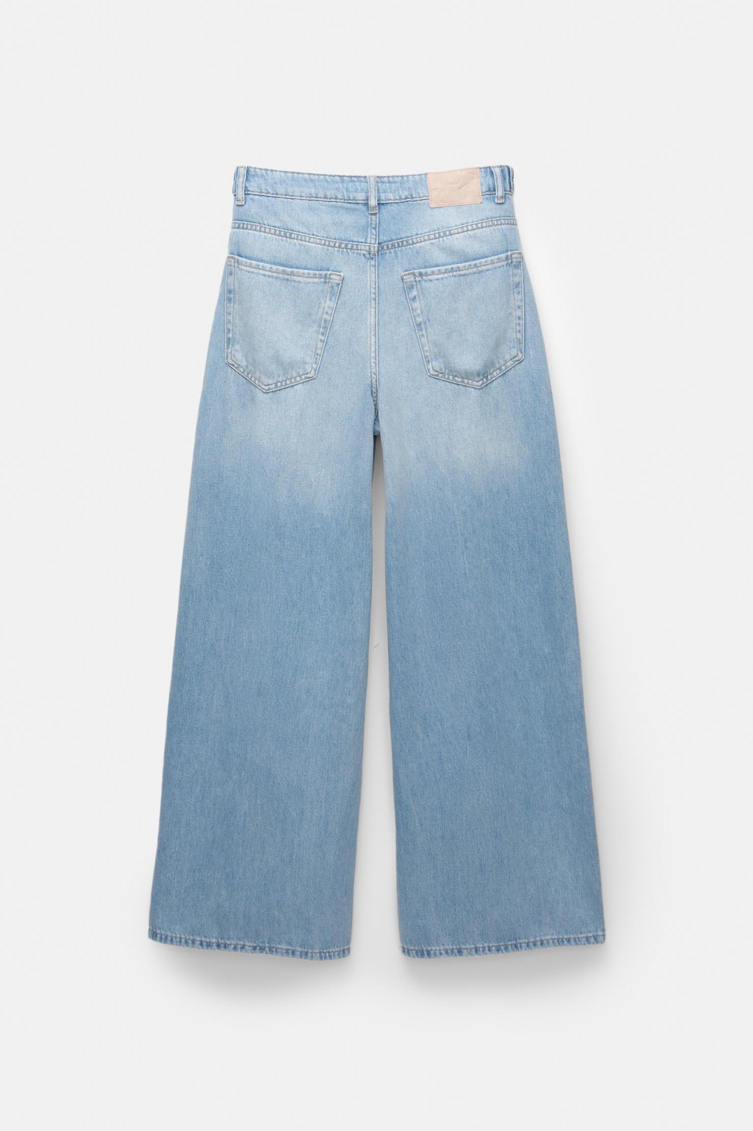 Wide leg baggy jeans with belt loops Product Image