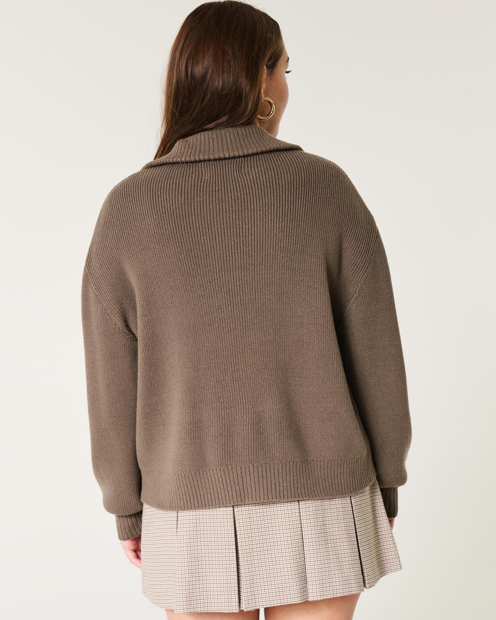 Oversized Half-Zip Sweater Product Image