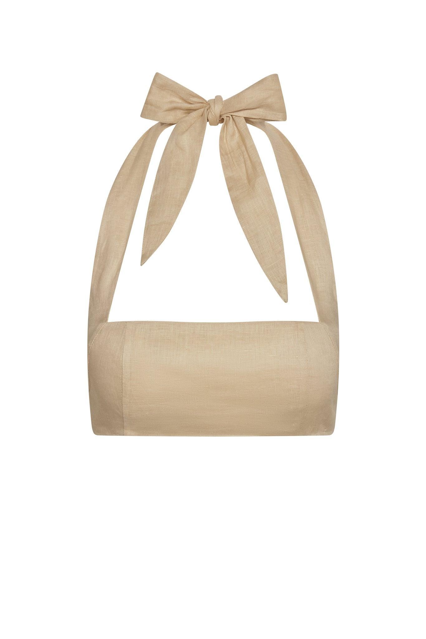 Fontelina Linen Skirt - Vanilla Linen Product Image