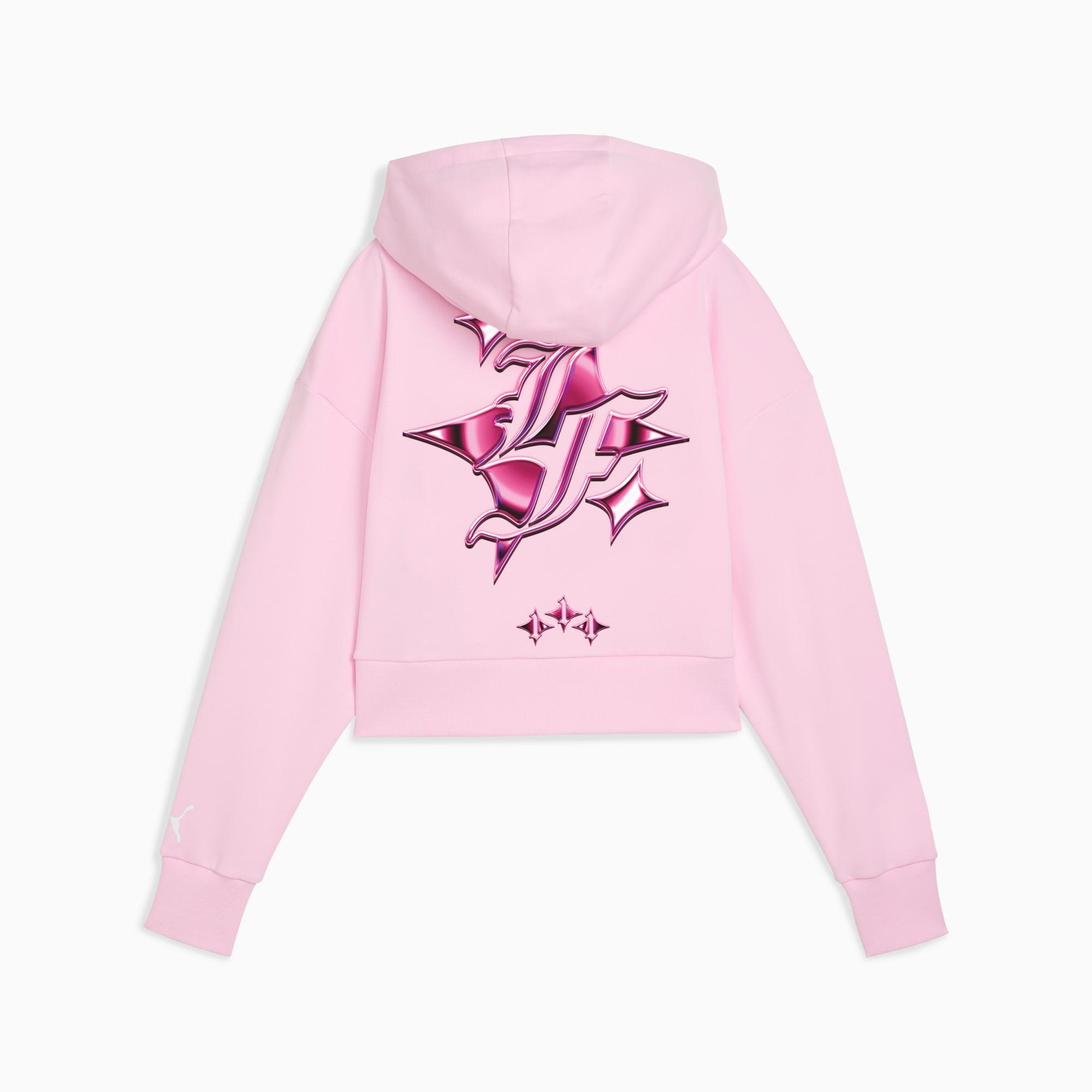 LaFrancé Pink Heem Women's Cropped Basketball Hoodie Product Image