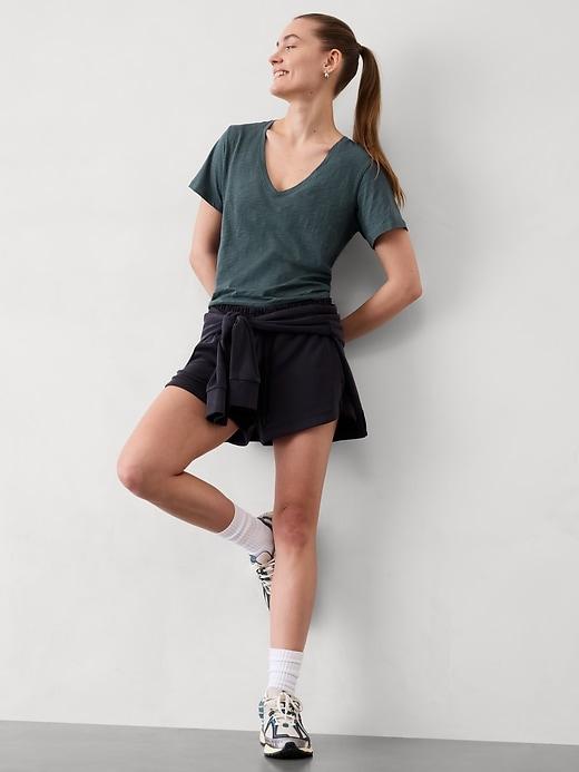 Essential Slub V-Neck Tee Product Image