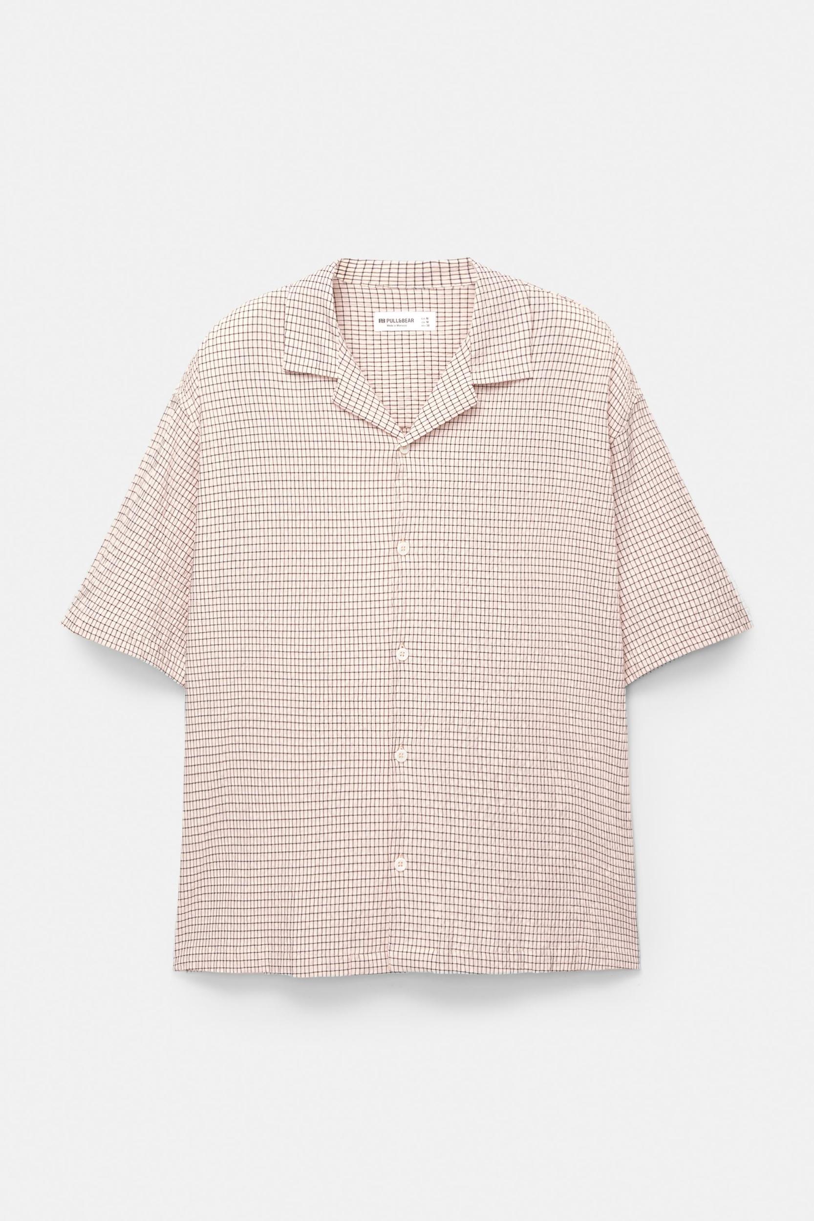 Short sleeve waffle-knit shirt Product Image