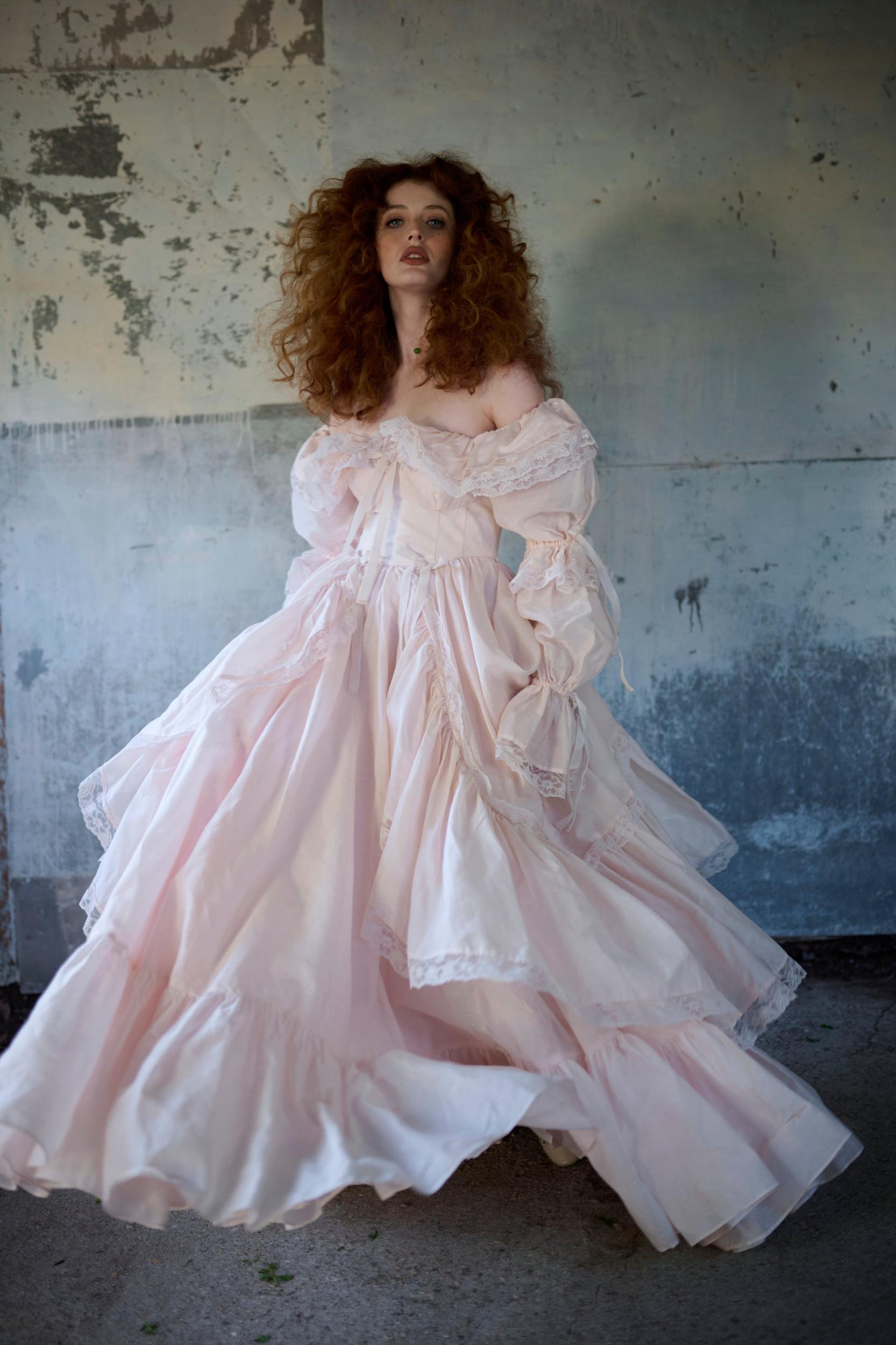 The Blush Silk Organdy Waltz Gown Product Image