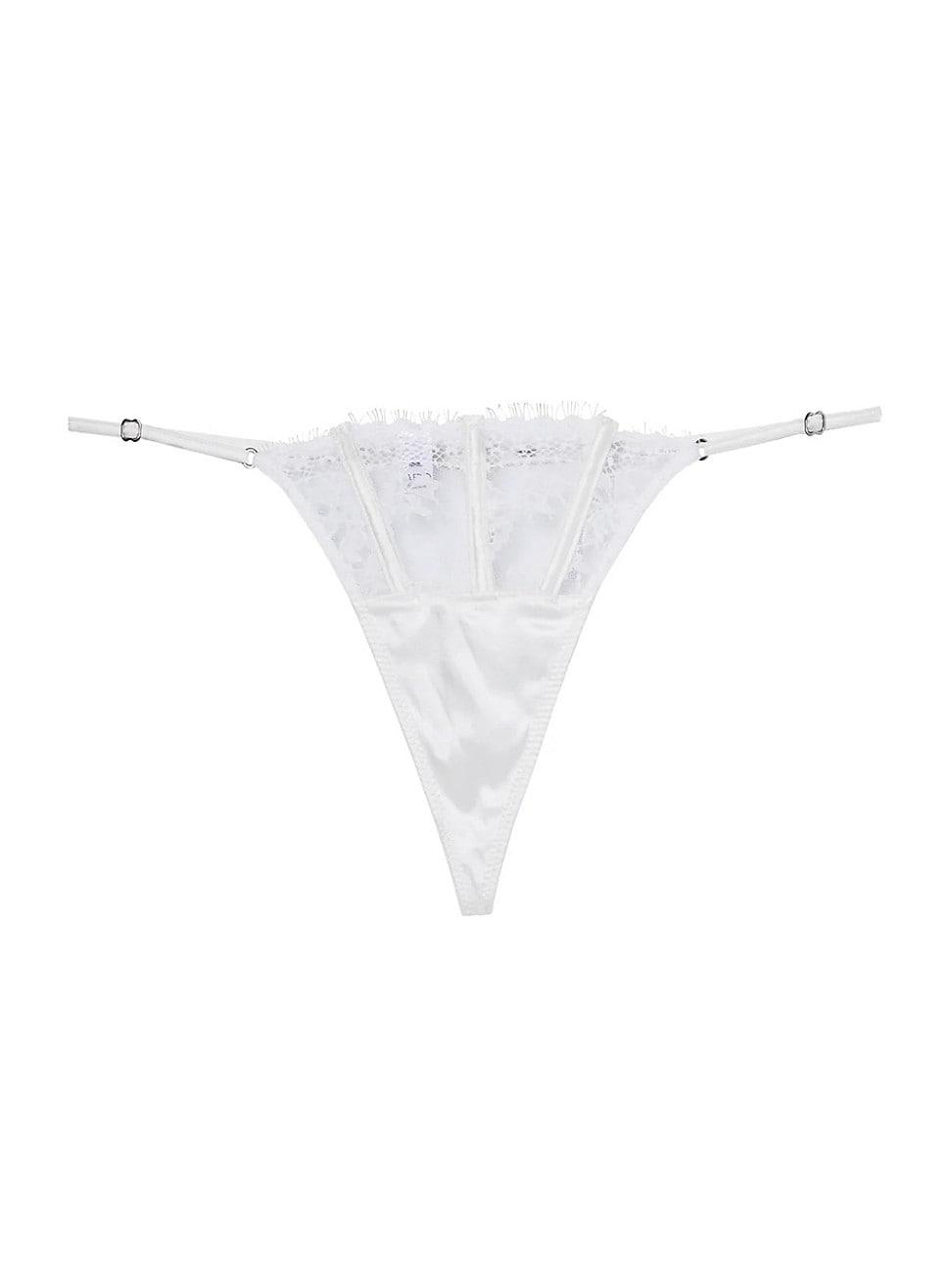 Womens Frankie Eyelash Lace Thong Product Image