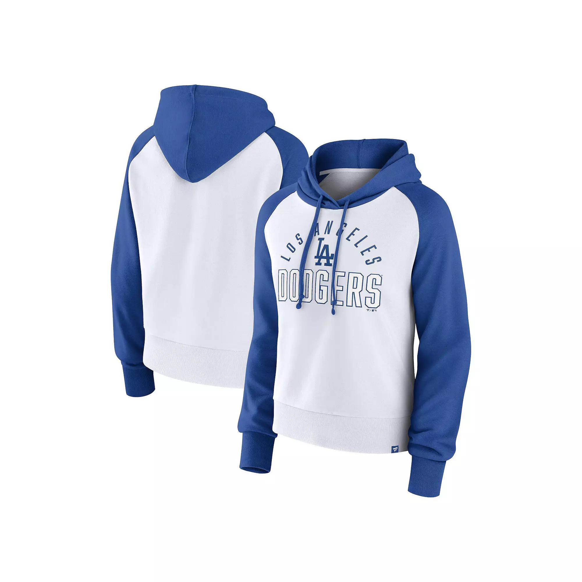 Womens Fanatics Branded Royal/White Los Angeles Dodgers Pop Fly Pullover Hoodie Product Image