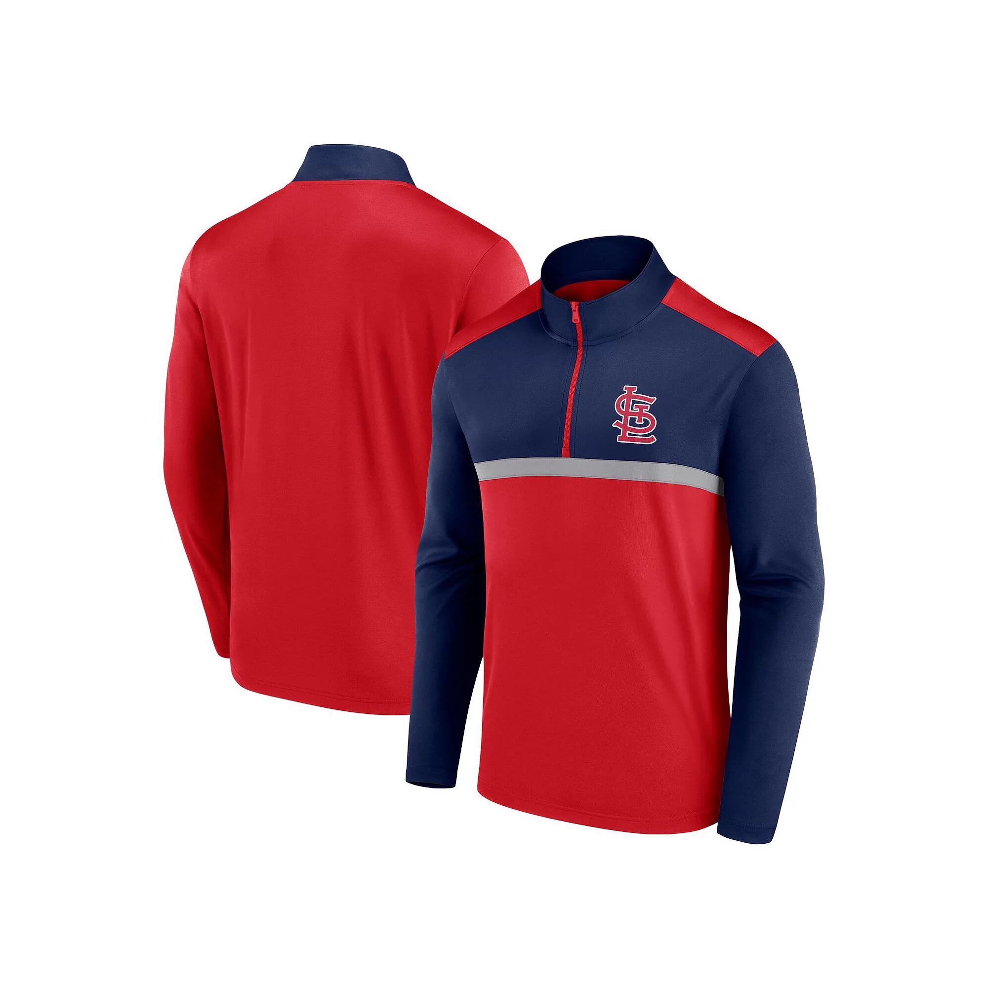 Men's Fanatics Red St. Louis Cardinals Unstoppable Quarter-Zip Top,  Product Image