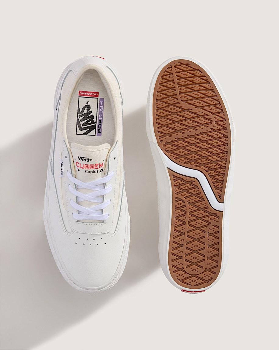 Skate Curren Caples Shoe in Blanc De Blanc White| Vans US Product Image