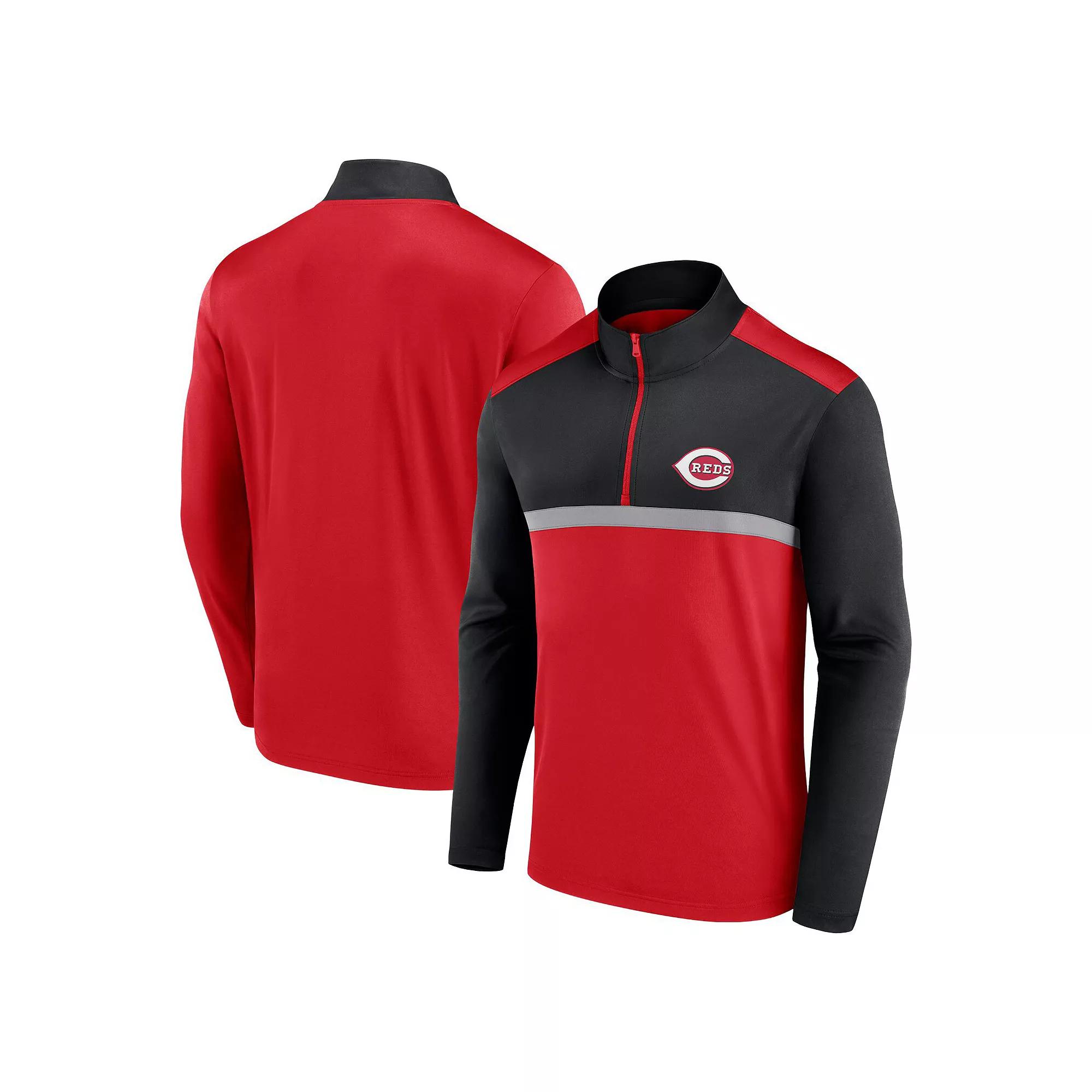 Men's Fanatics Red Cincinnati Reds Unstoppable Quarter-Zip Top, Size: Small, Red Red Product Image