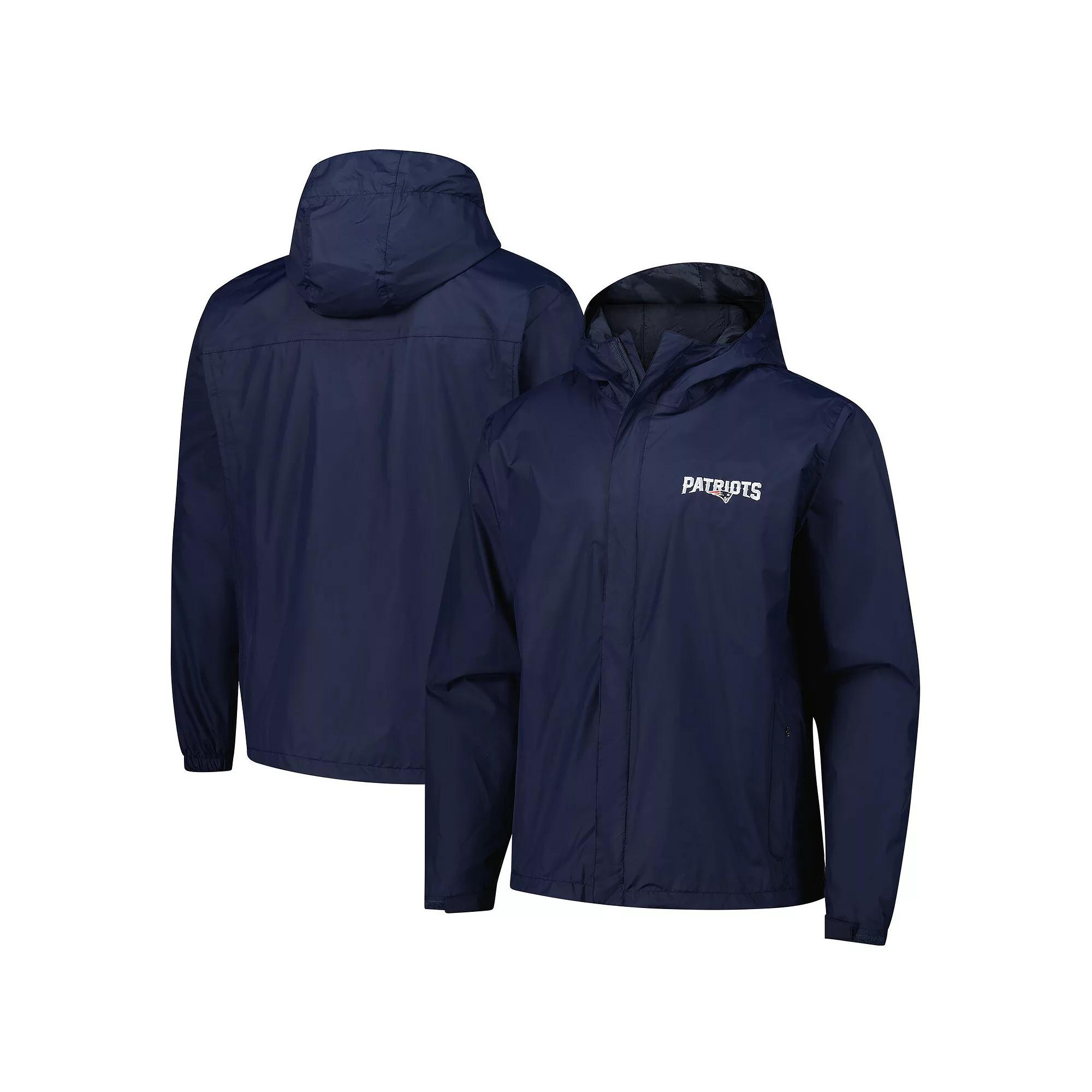 Men's Dunbrooke Navy New England Patriots Tropic Waterproof Packable Full-Zip Hoodie Jacket, Size: Medium, Blue Product Image