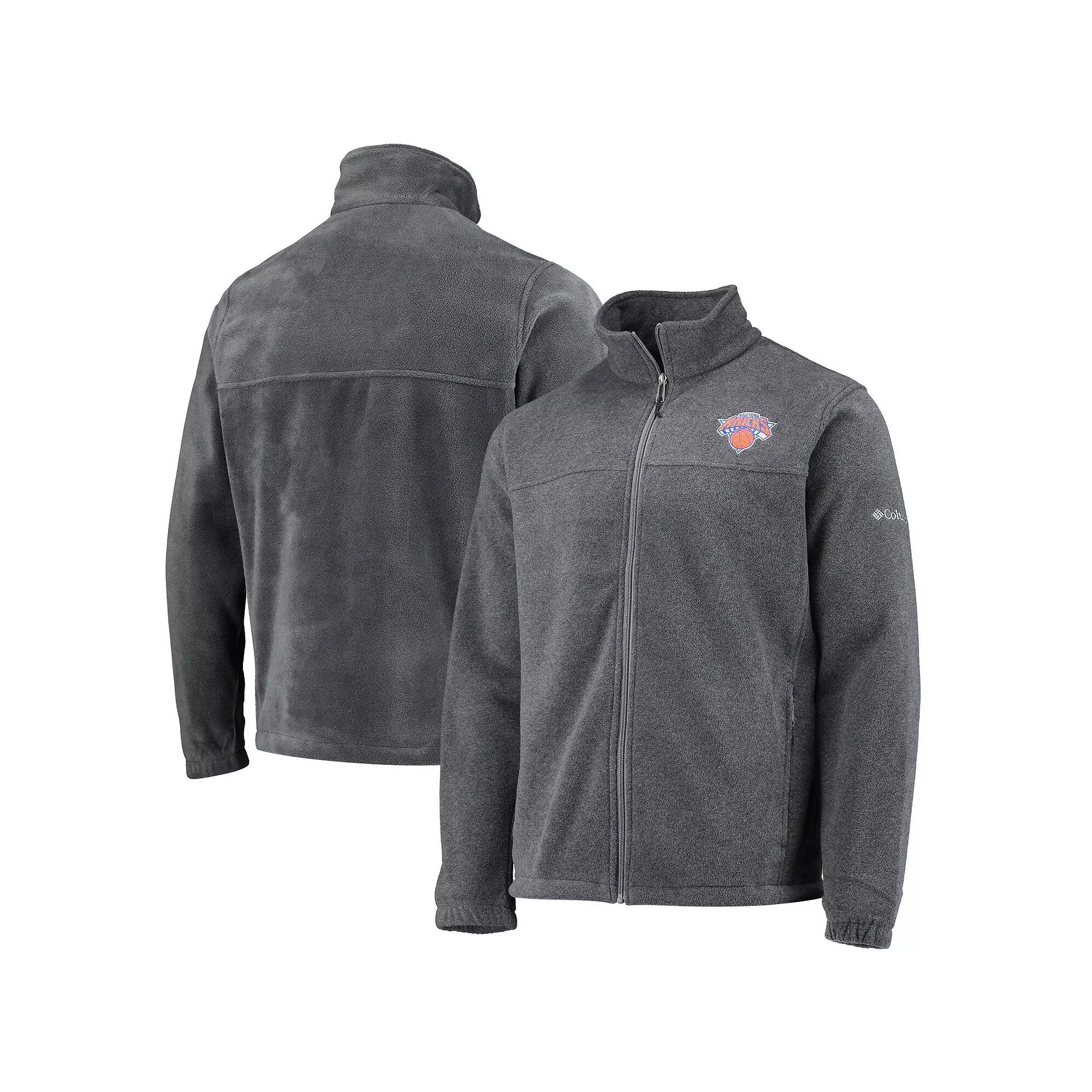 Men's Columbia Philadelphia 76ers Heathered Charcoal Flanker Full-Zip Jacket,  Product Image
