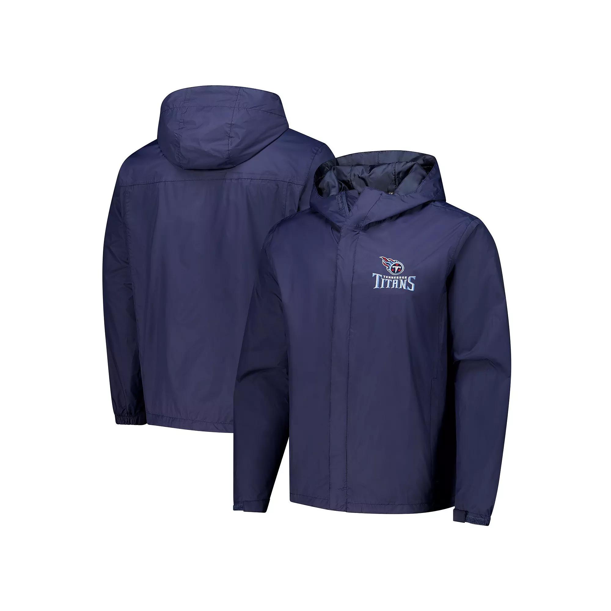 Men's Dunbrooke Navy Tennessee Titans Tropic Waterproof Packable Full-Zip Hoodie Jacket,  Product Image