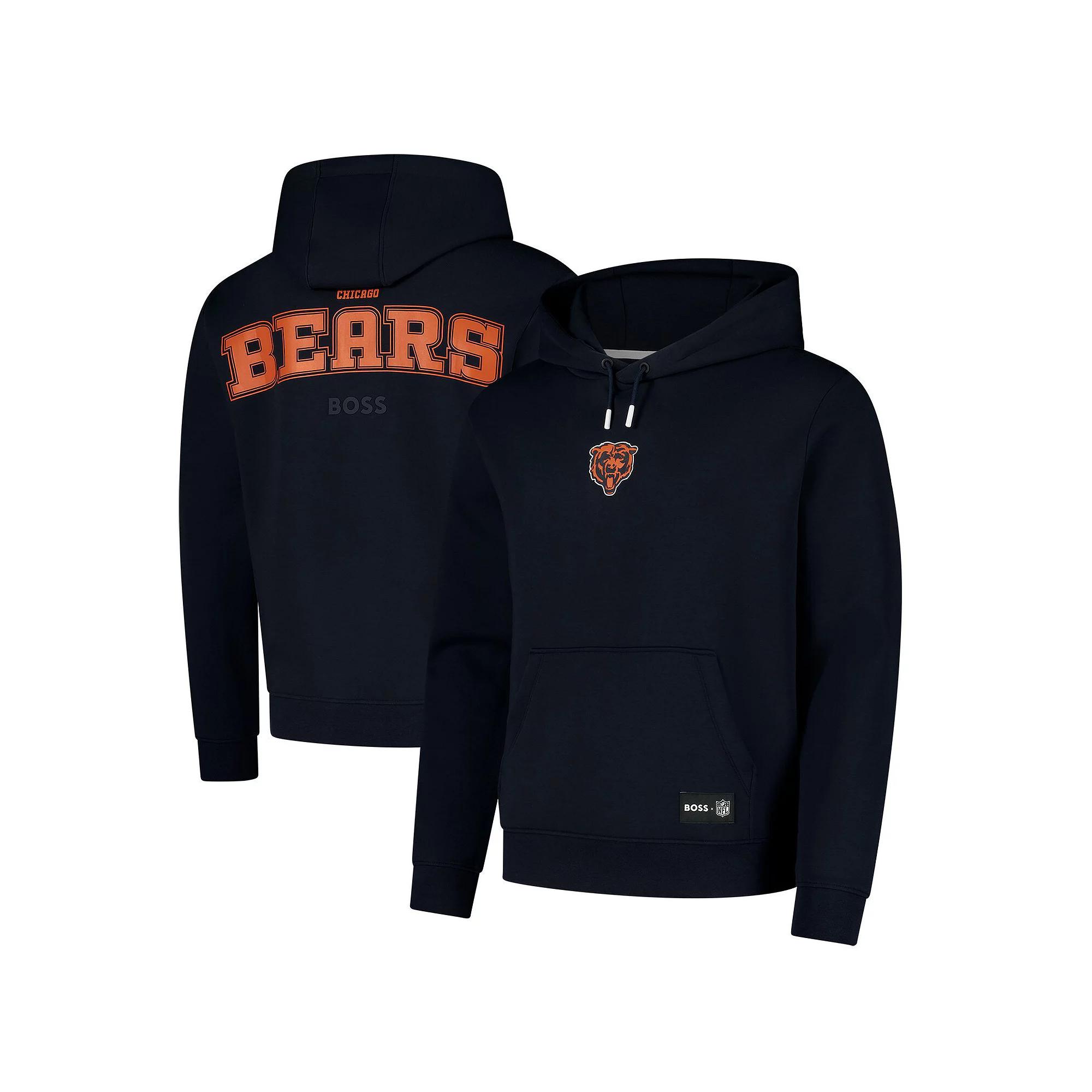 Unisex HUGO BOSS Navy Chicago Bears Woodson Tri-Blend Hoodie, Adult Unisex, Size: XL, Blue Product Image