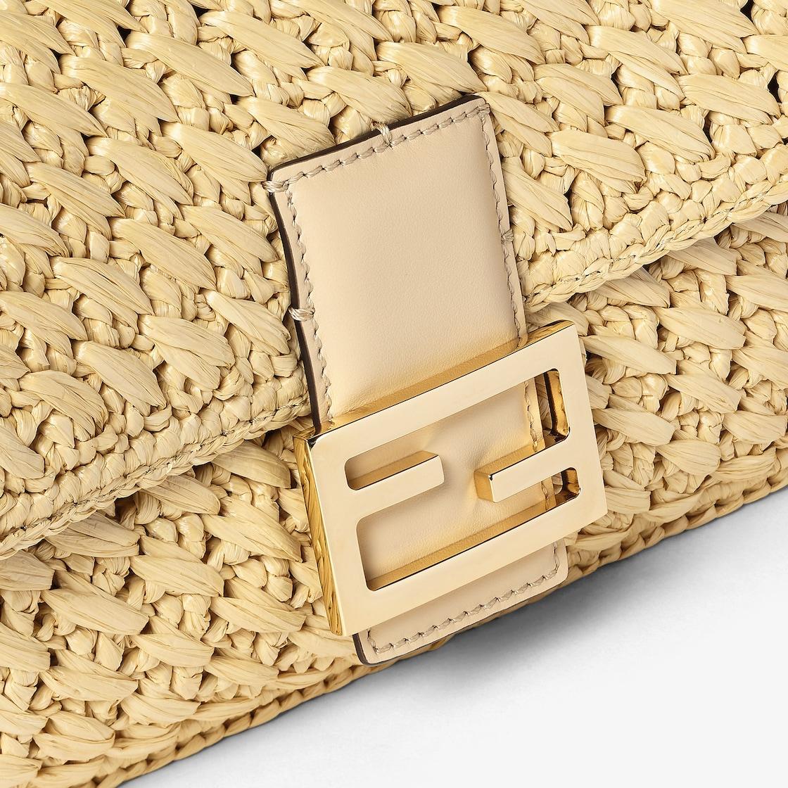 BaguetteBeige viscose fibre crochet bag Product Image