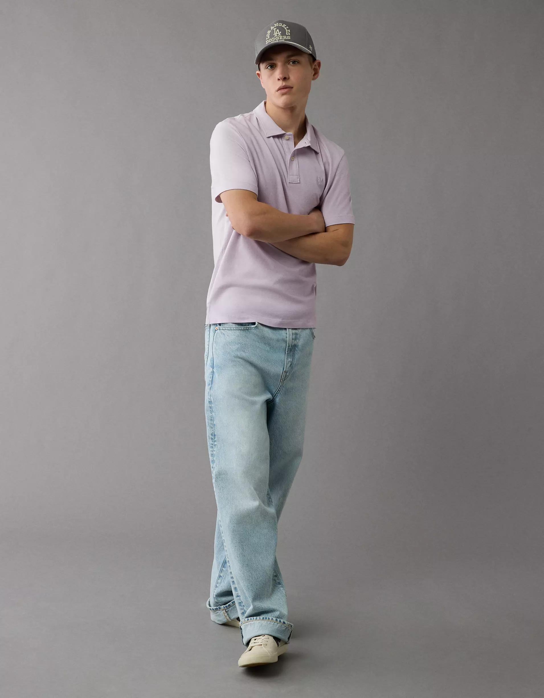 AE 24/7 Club Logo Polo Shirt Product Image