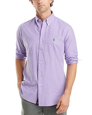 Polo Ralph Lauren Cotton Stretch Poplin Gingham Check Slim Fit Button Down Shirt Product Image