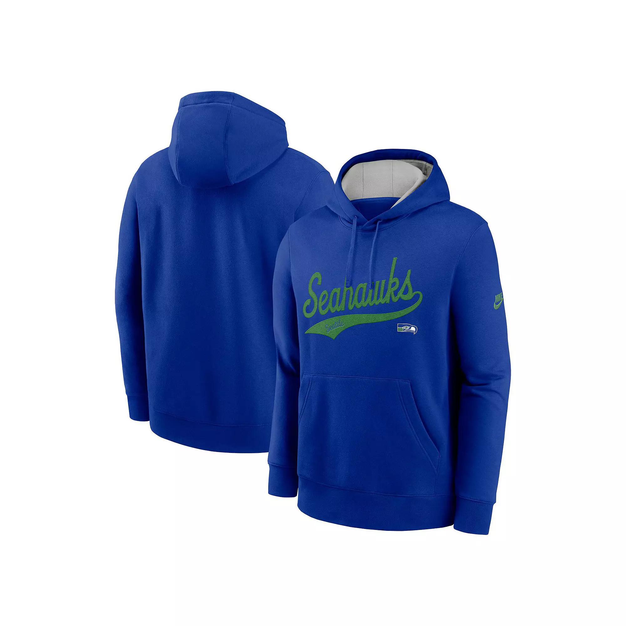Detroit Lions Rewind Club Logo Nike Mens NFL Pullover Hoodie | 2KDK002Y9SV-V7Q Product Image