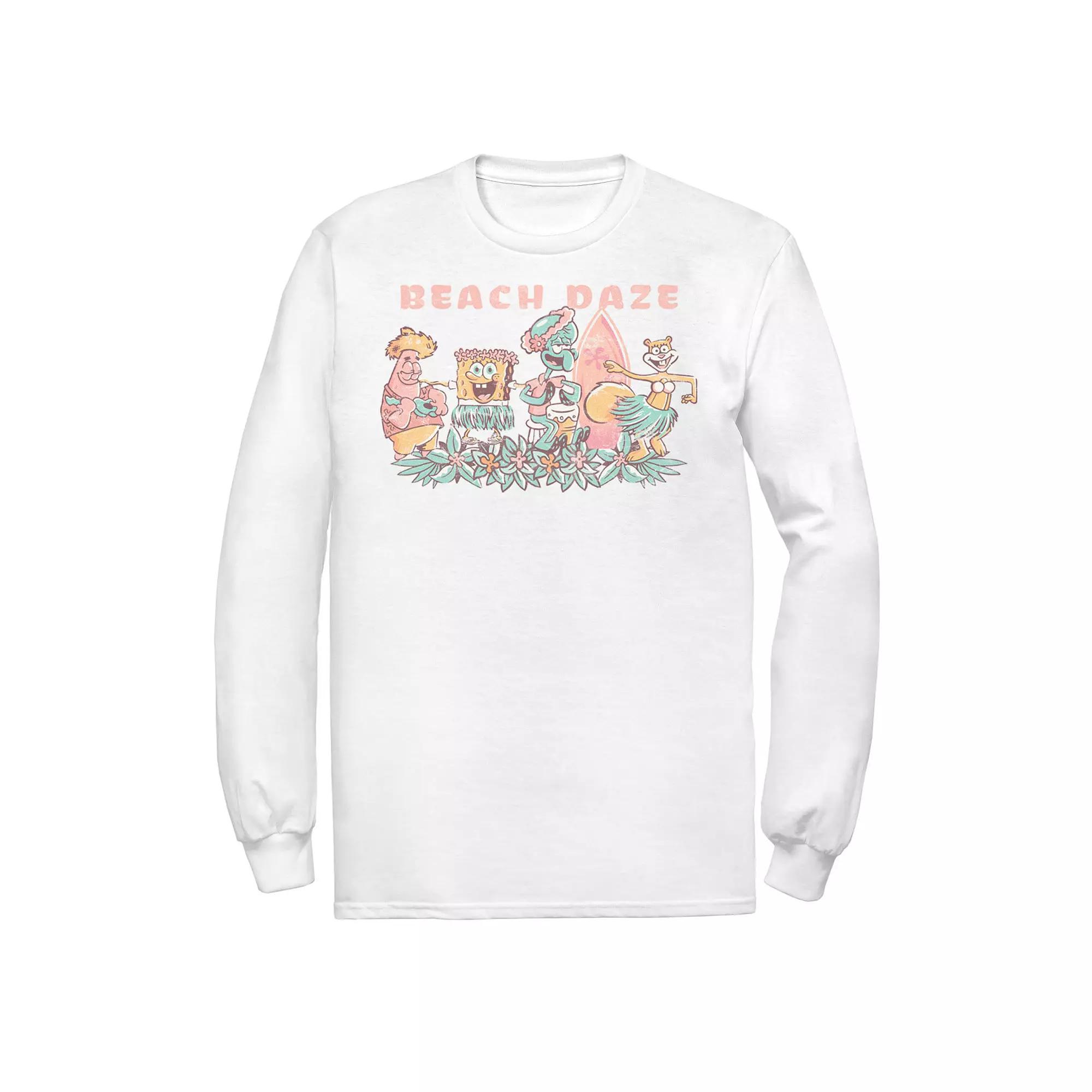 Men's SpongeBob Beach Daze Group Party Tee,  Product Image