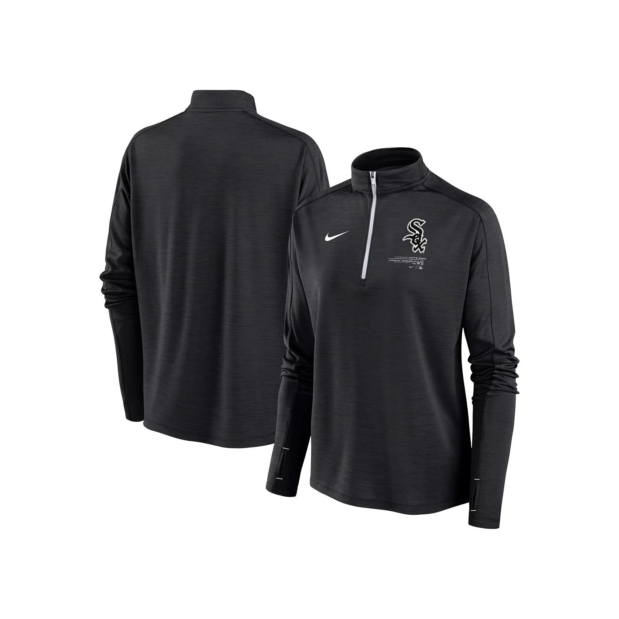 Women's Nike Black Chicago White Sox Pacer Quarter-Zip Top,  Product Image