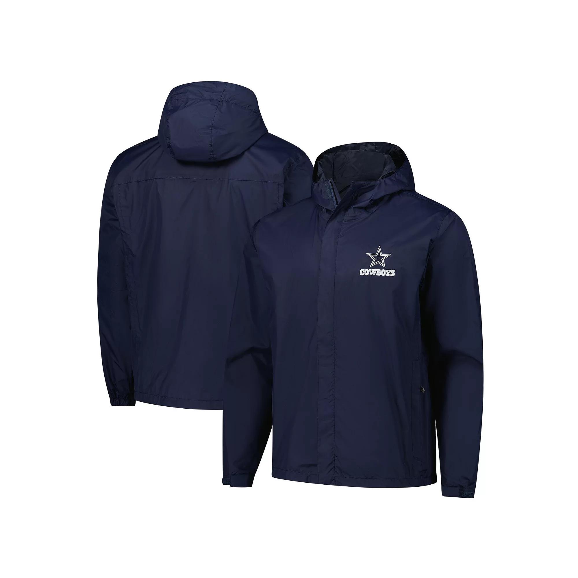 Men's Dunbrooke Navy Dallas Cowboys Tropic Waterproof Packable Full-Zip Hoodie Jacket, Size: Medium, Blue Product Image