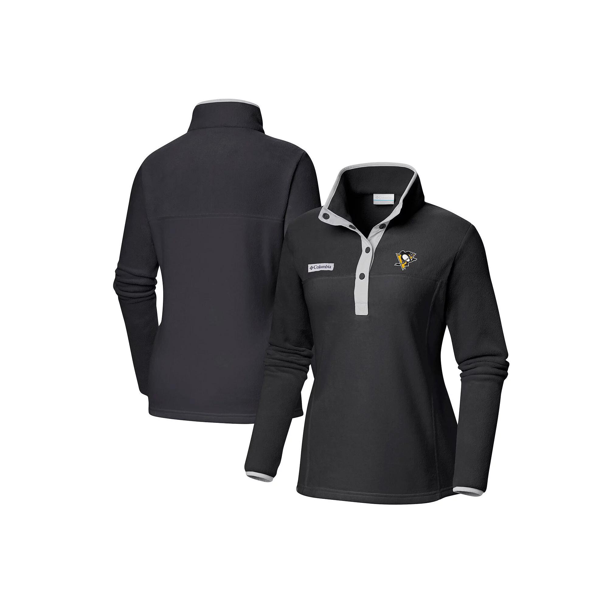 Women's Columbia Black Pittsburgh Penguins Benton Springs Half-Snap Jacket,  Product Image