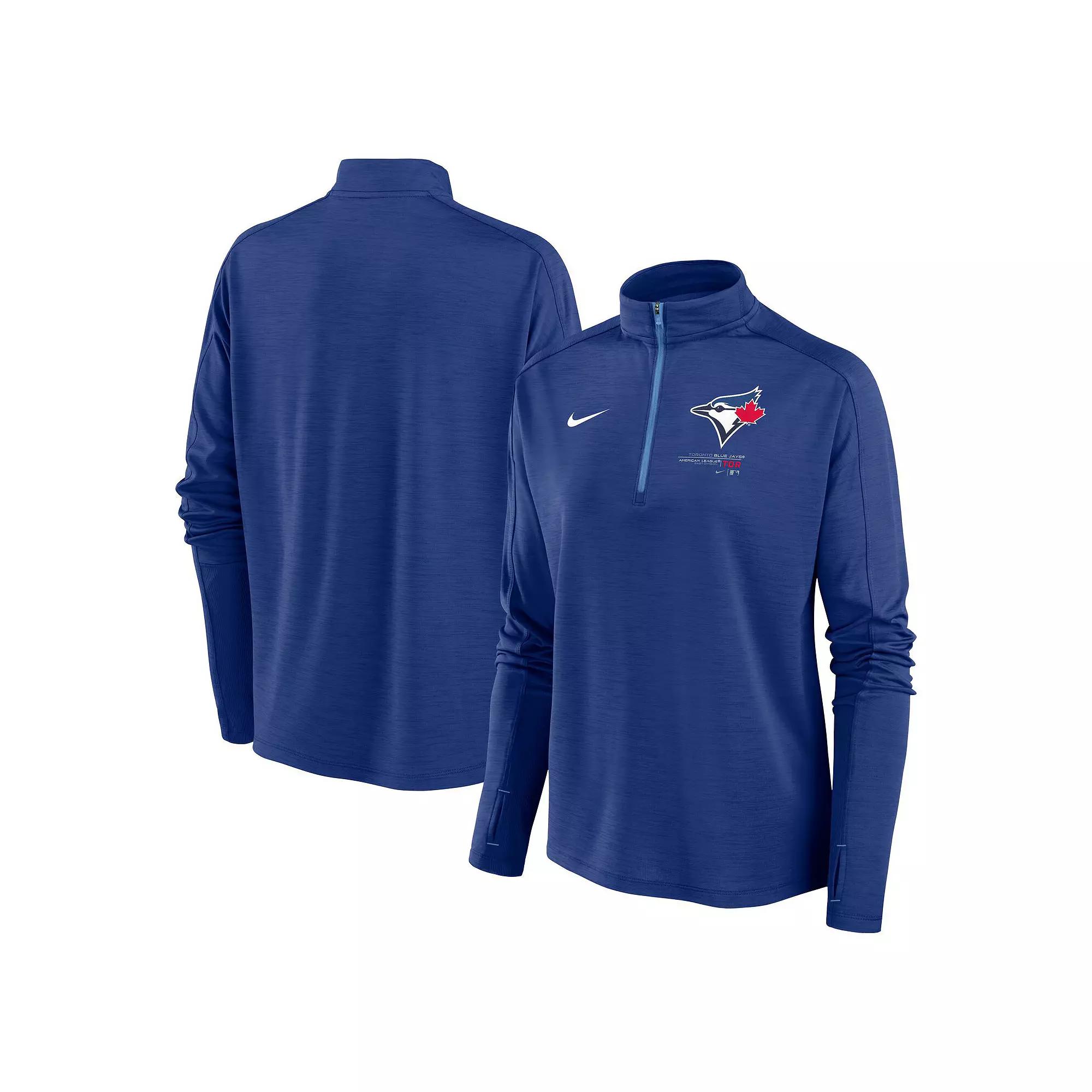 Women's Nike Royal Toronto Blue Jays Pacer Quarter-Zip Top, Size: Medium, Jay Blue Product Image