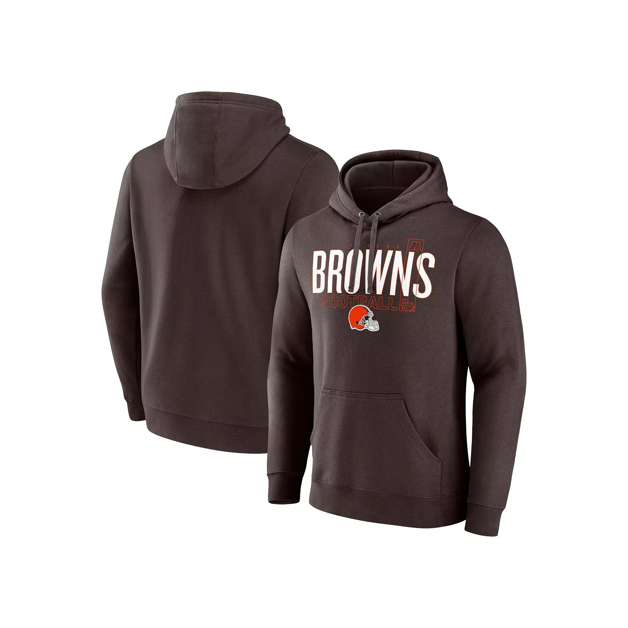 Men's Fanatics Brown Cleveland Browns Pylon Outline Pullover Hoodie,  Product Image