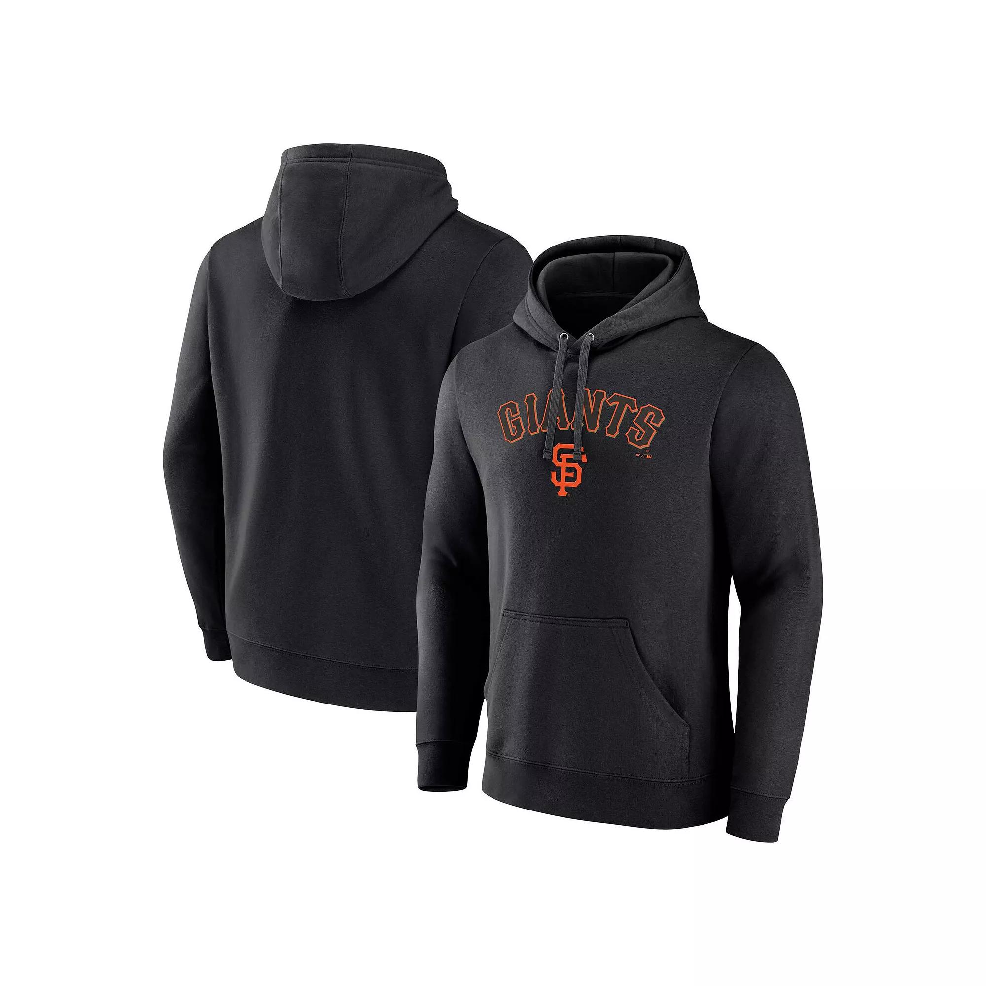 Men's Fanatics Branded Black San Francisco Giants Team Lockup Pullover Hoodie, Size: 3XL Product Image