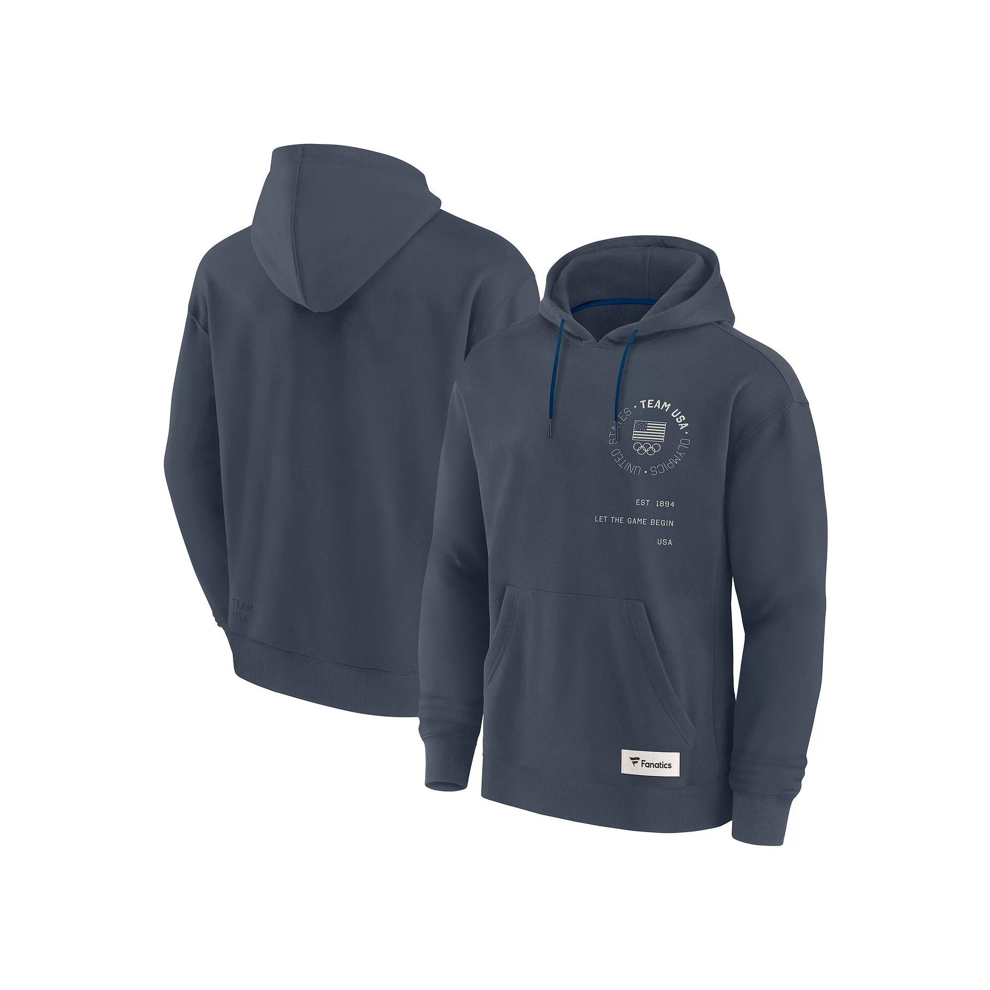 Men's Fanatics Navy Vancouver Canucks Future Ground Info Pullover Hoodie,  Product Image