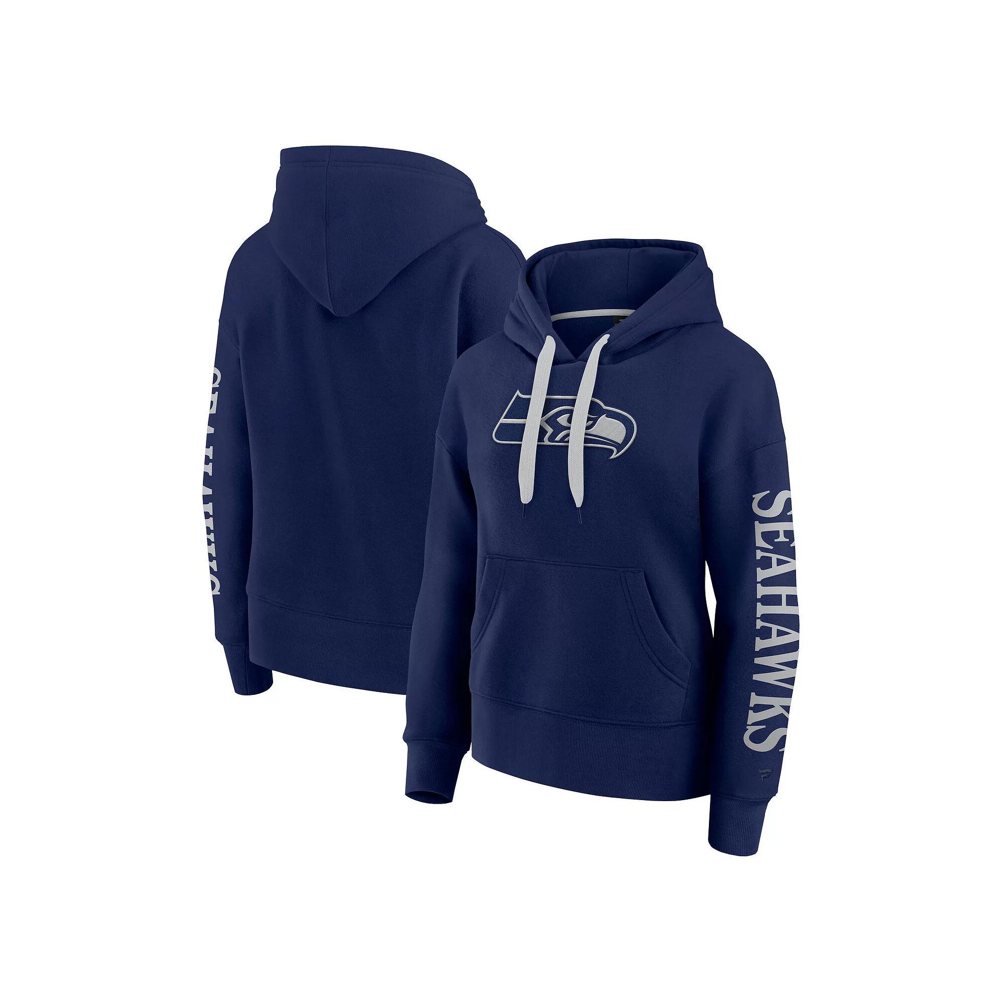 Women's Fanatics College Navy Seattle Seahawks Elements Next Pullover Hoodie,  Product Image