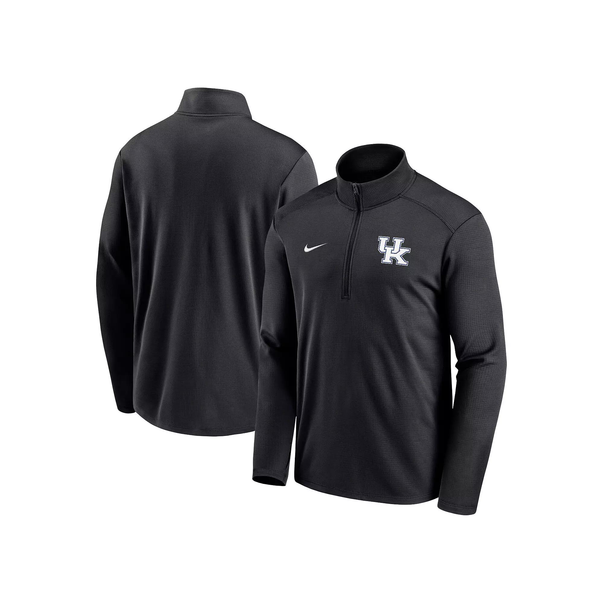 Men's Nike Navy West Virginia Mountaineers Primetime Pacer Performance Half-Zip Top,  Product Image