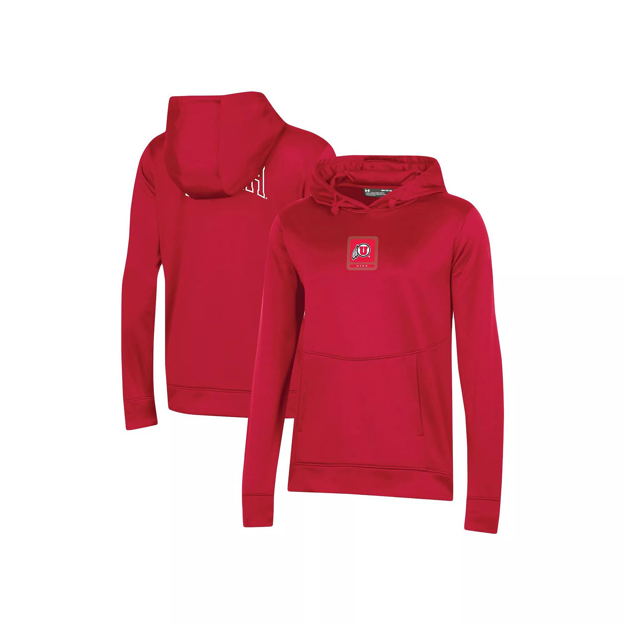 Women's Under Armour Navy Auburn Tigers 2023 Sideline Performance Pullover Hoodie,  Product Image