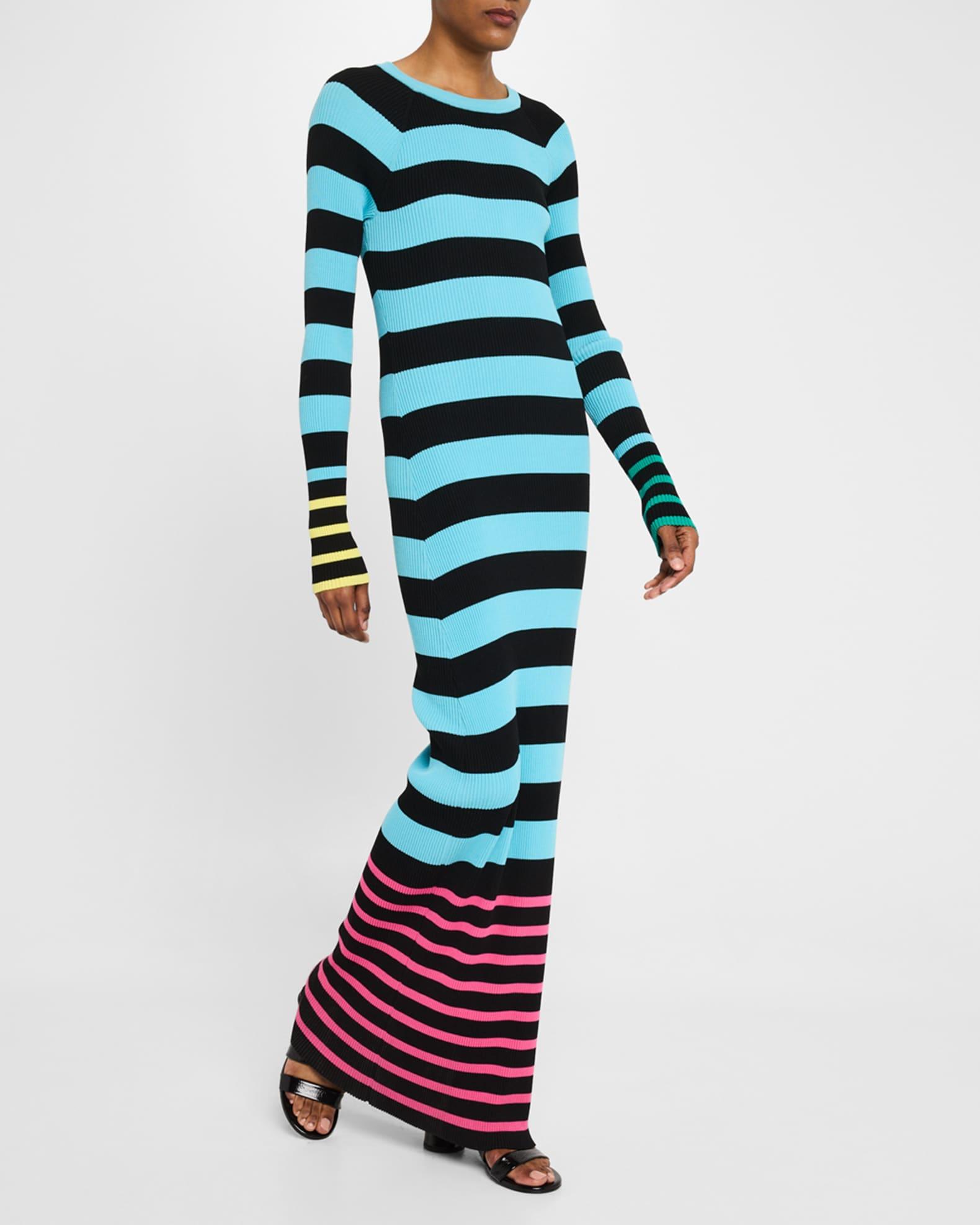 Sam Stripe Long-Sleeve Maxi Dress Product Image