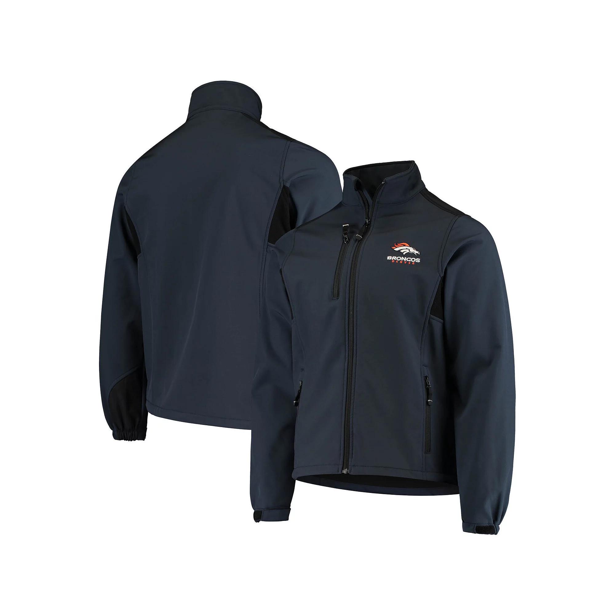 Men's Dunbrooke Navy Denver Broncos Circle Softshell Fleece Full-Zip Jacket,  Product Image