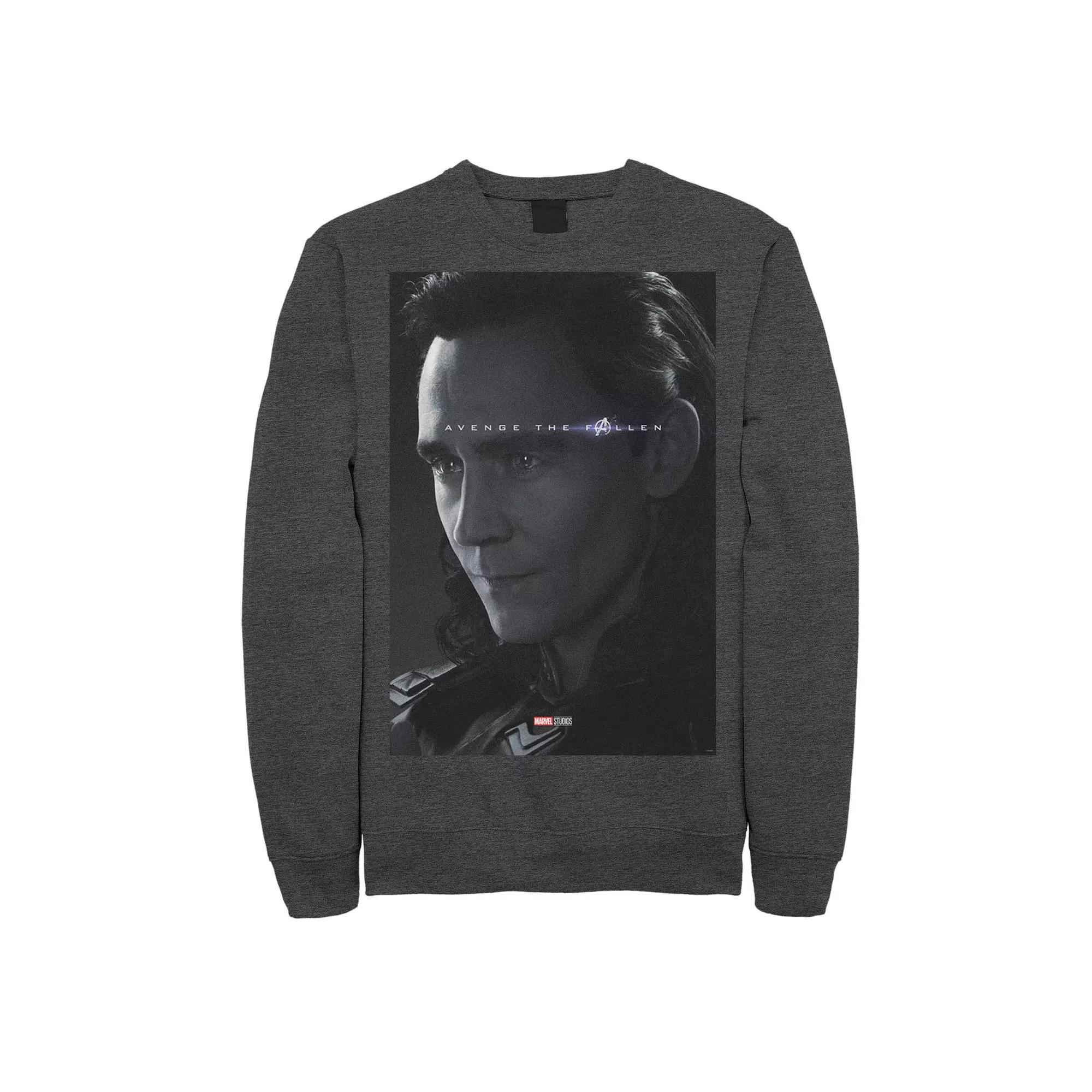 Men's Marvel Avengers Endgame Loki Avenge The Fallen Poster Tee,  Product Image