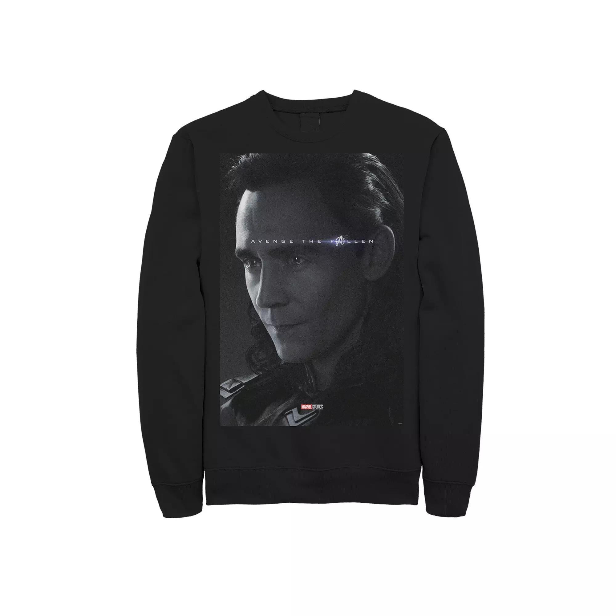 Men's Marvel Avengers Endgame Loki Avenge The Fallen Poster Tee,  Product Image