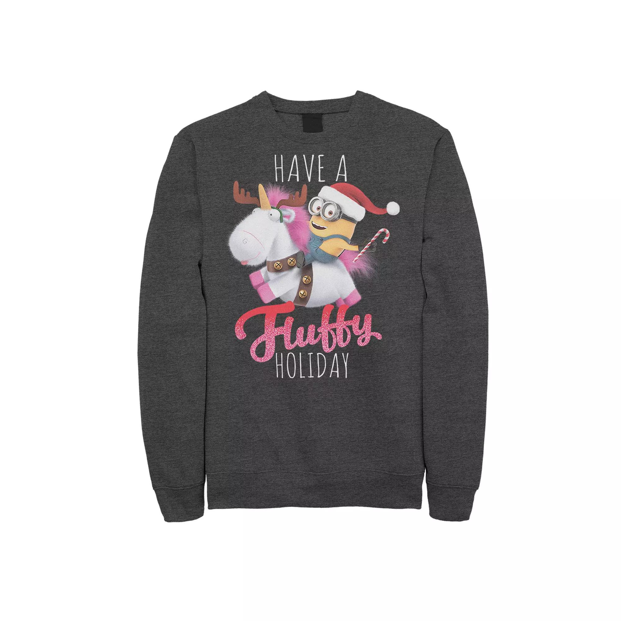 Men's Despicable Me Minions A Fluffy Christmas Sweatshirt,  Product Image