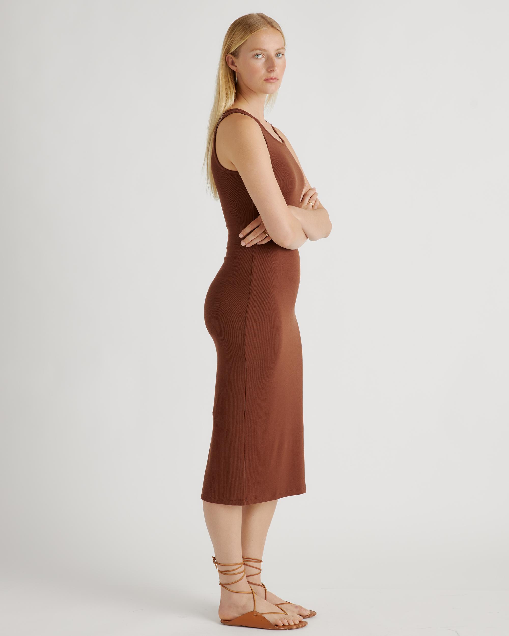 Quince | Women's Tencel Rib Knit Sleeveless Dress Size XS Product Image