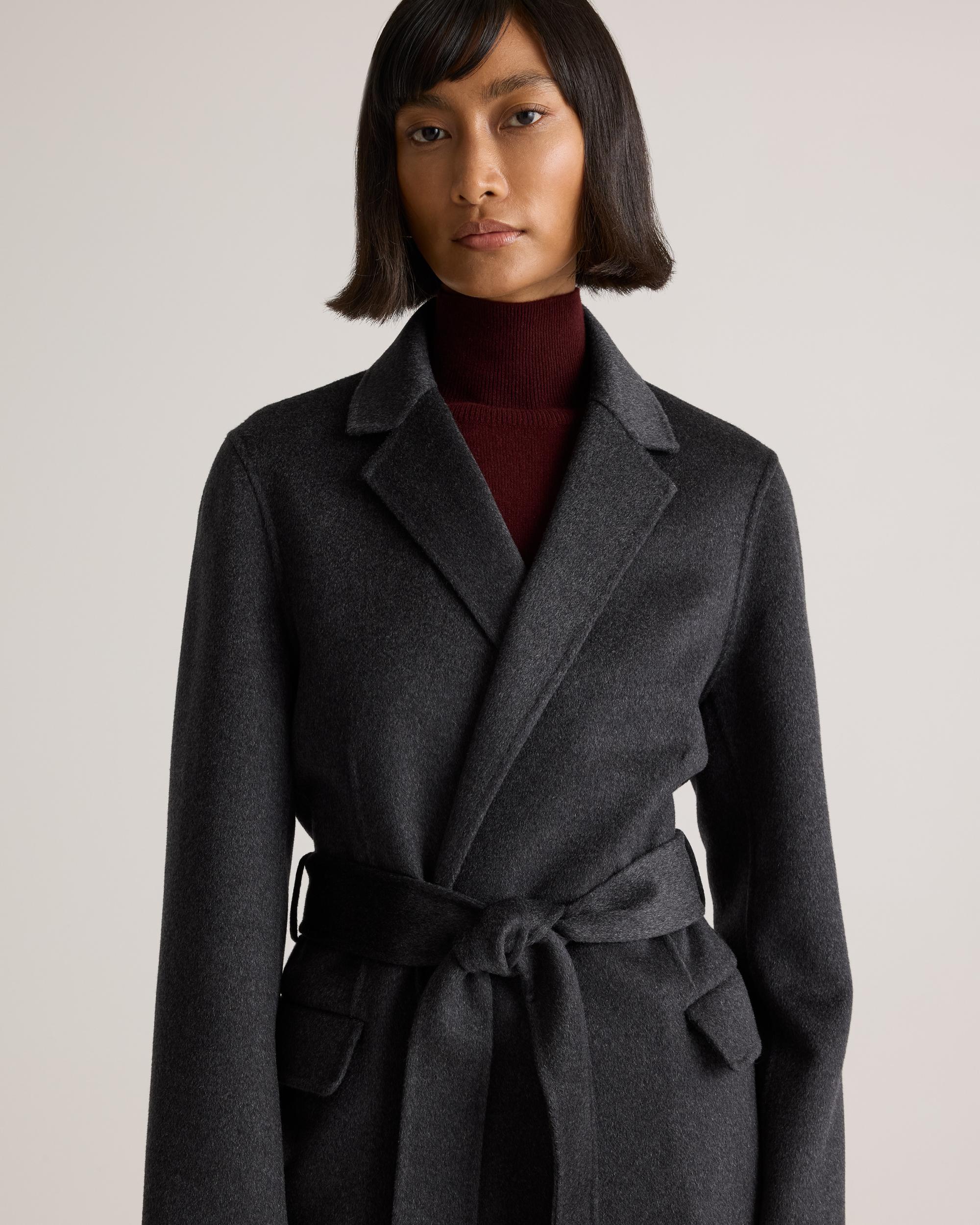 Quince | Women's 100% Mongolian Cashmere Double-Faced Wrap Coat Size XL Product Image