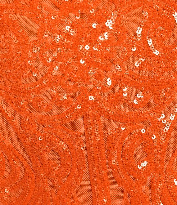 B. Darlin Sequin Open Back Bodycon Dress Product Image