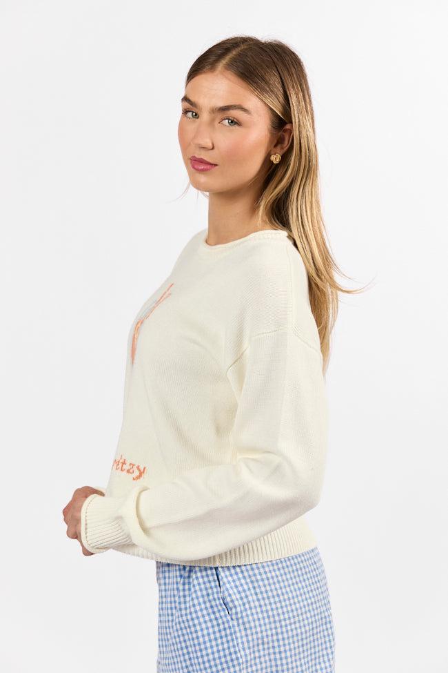 Feelin' Spritzy Ivory Multi Sweater Product Image