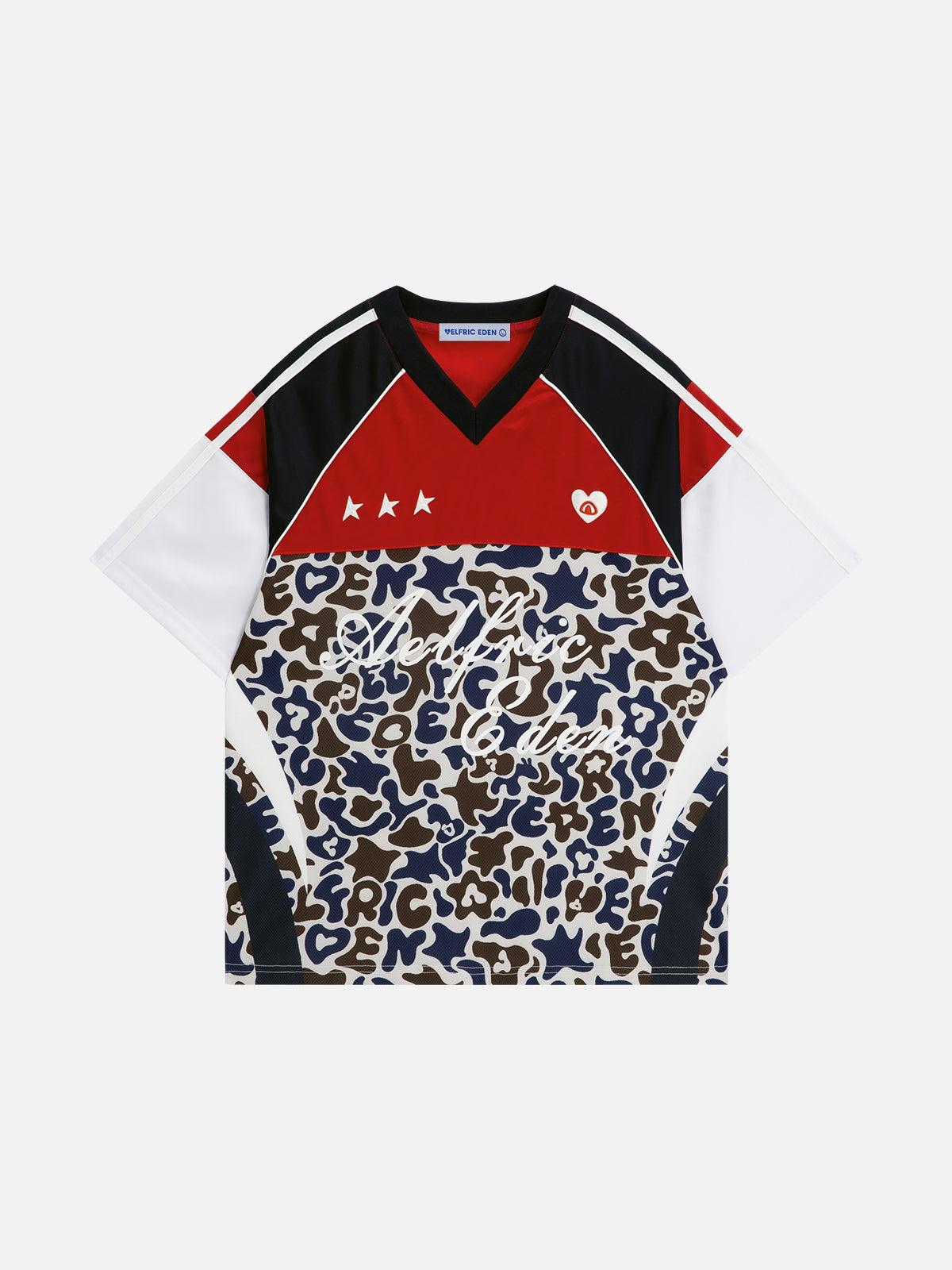 Aelfric Eden Camouflage Patchwork Mesh Tee Product Image