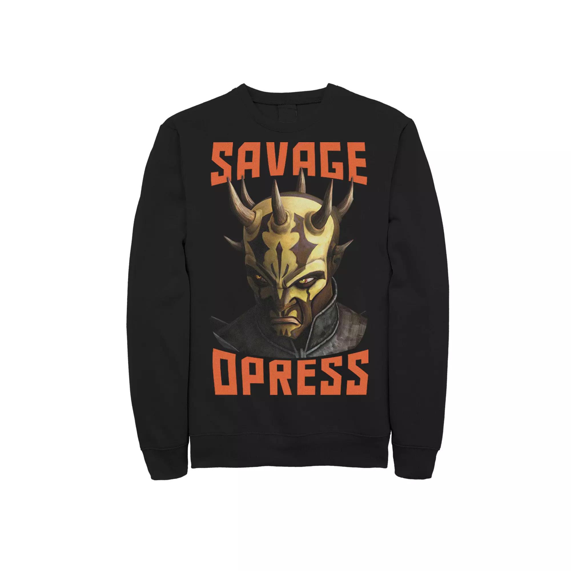 Men's Star Wars: Clone Wars Savage Opress Big Face Sweatshirt,  Product Image