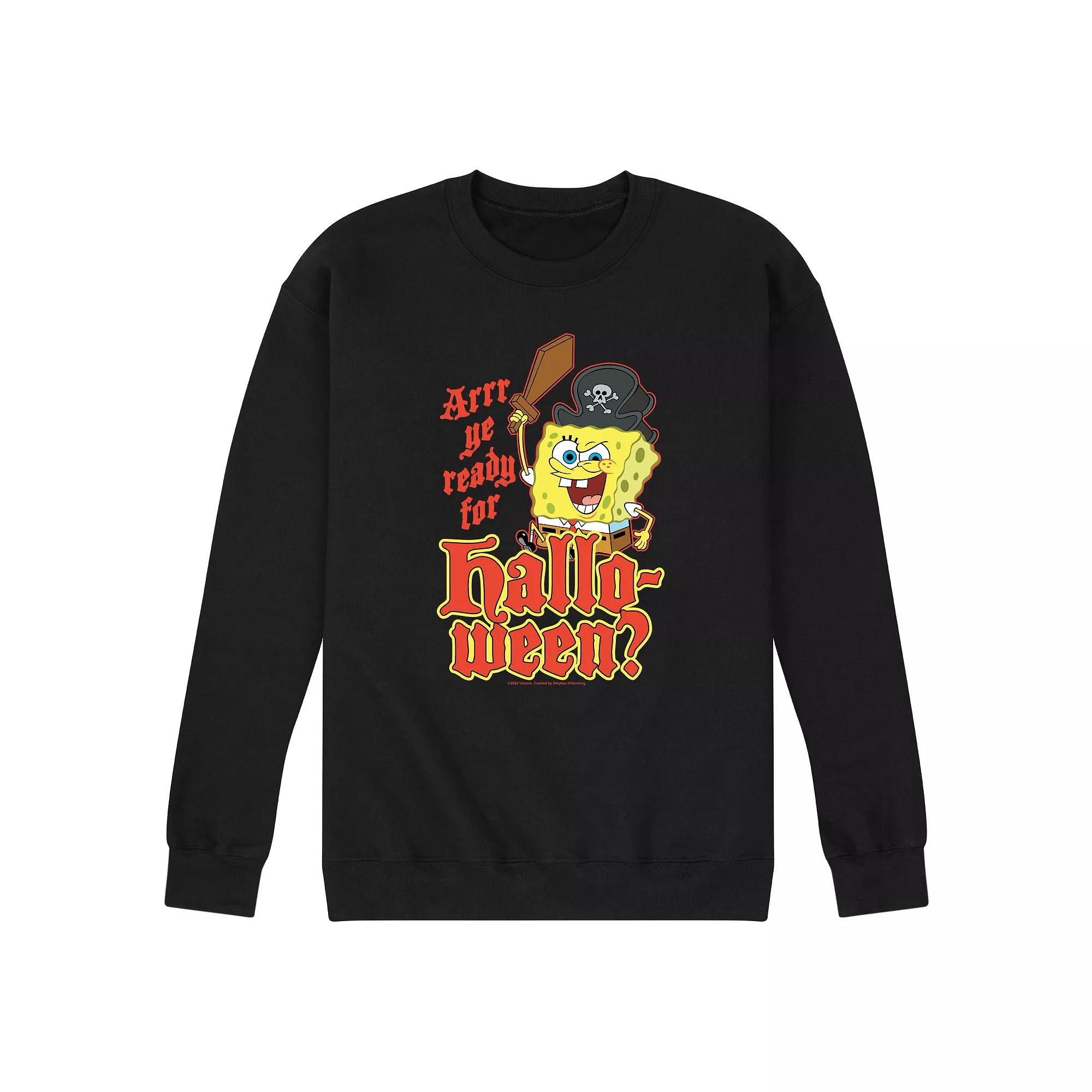 Men's SpongeBob SquarePants Arrr Ye Ready Sweatshirt,  Product Image