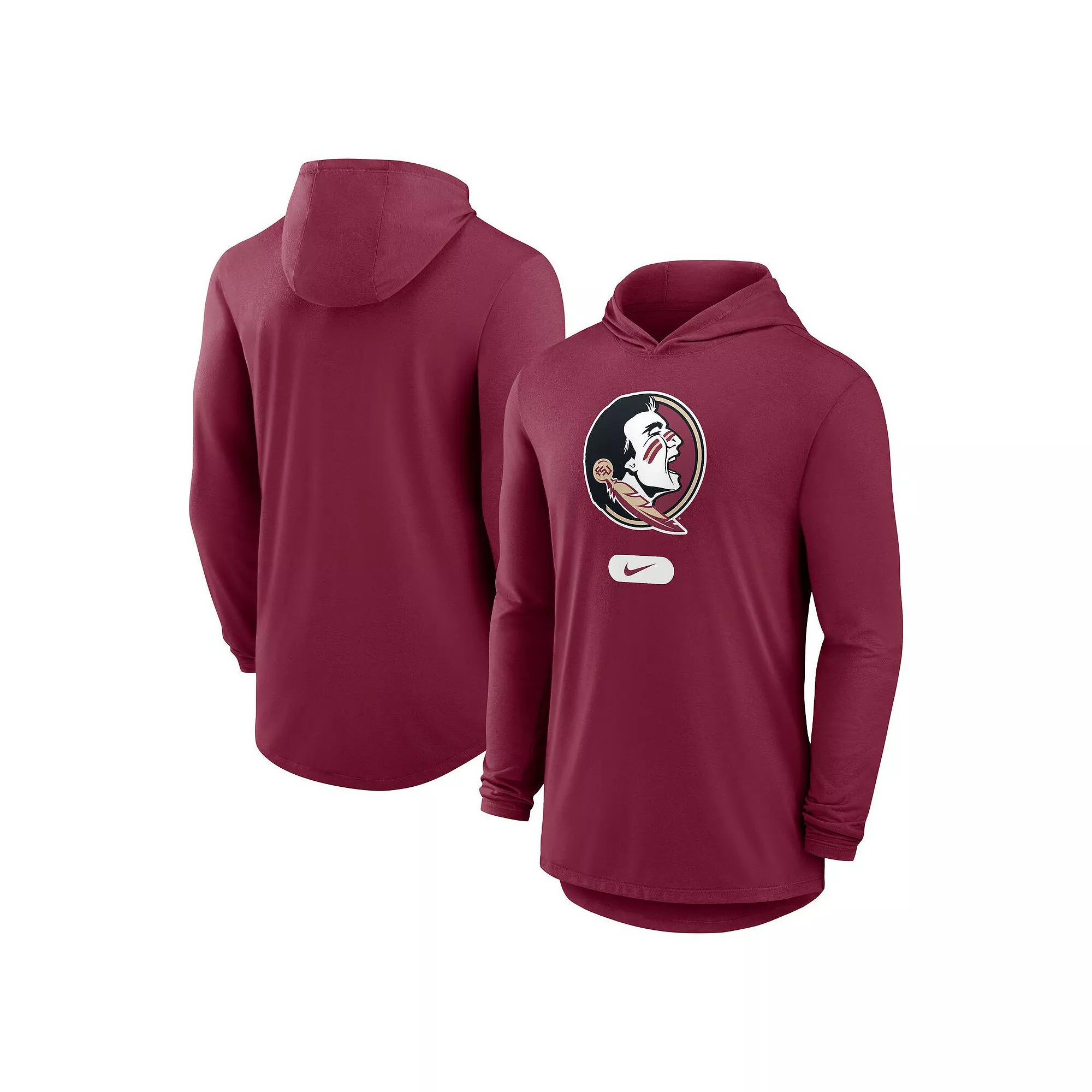 Men's Nike Garnet Florida State Seminoles Lightweight Performance Long Sleeve Hoodie T-Shirt,  Product Image