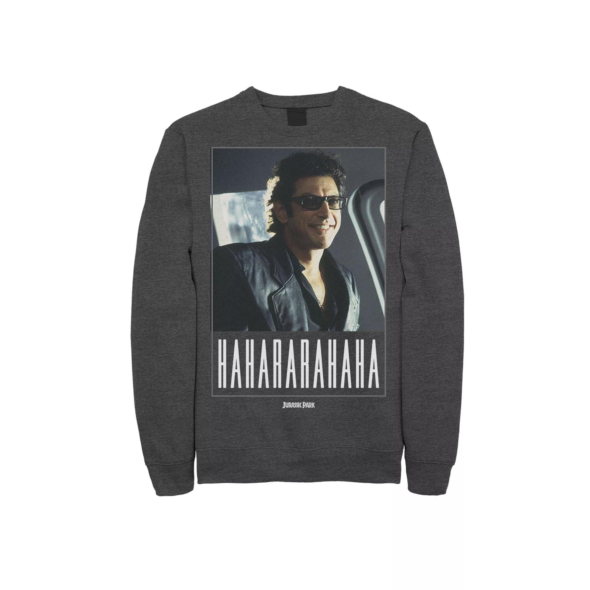 Men's Jurassic Park Ian Malcolm Hahararahaha Sweatshirt,  Product Image