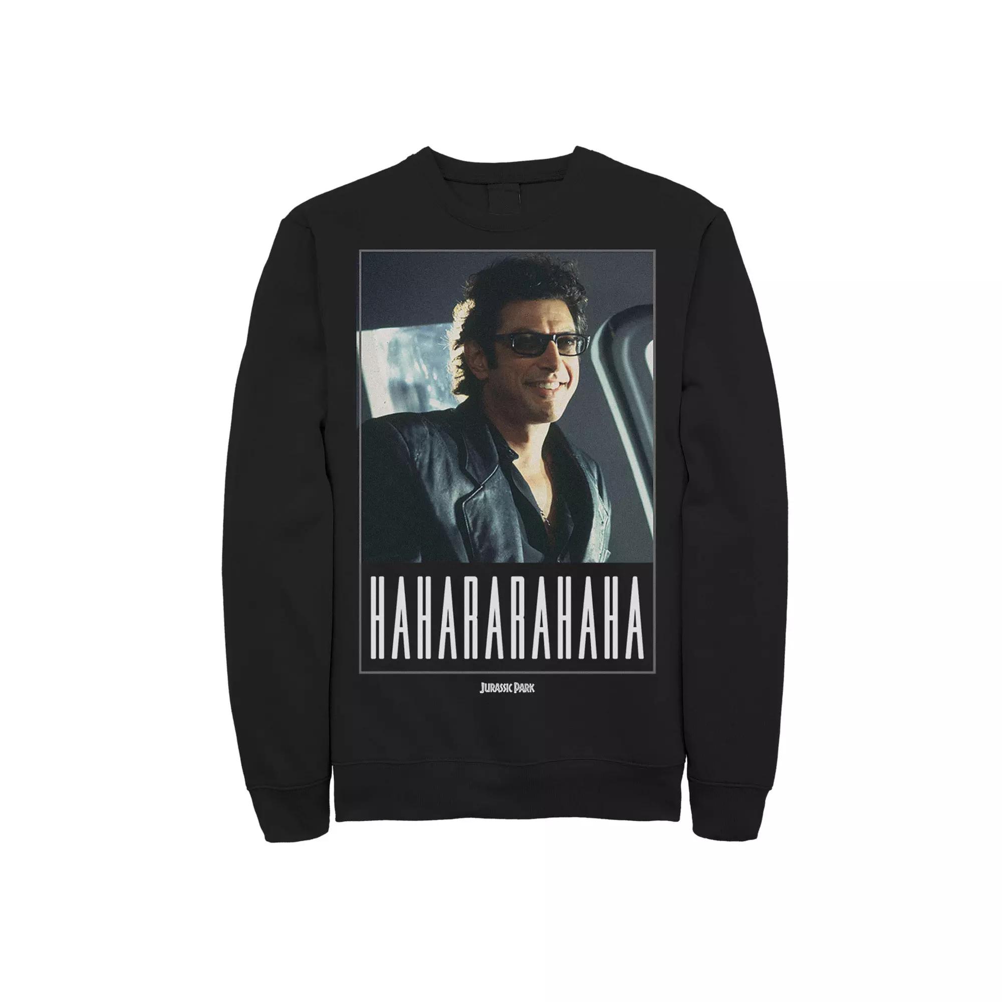Men's Jurassic Park Ian Malcolm Hahararahaha Sweatshirt,  Product Image