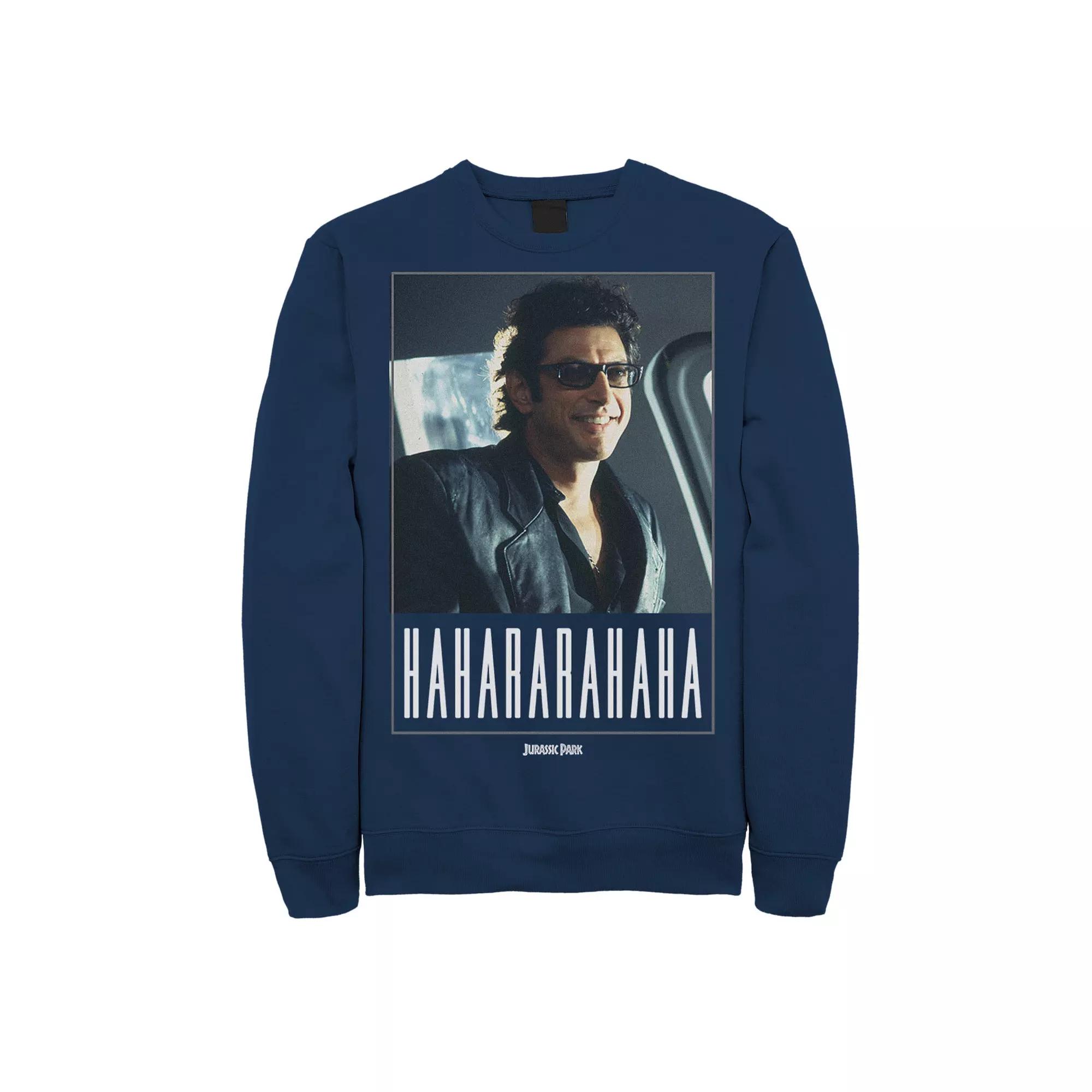 Men's Jurassic Park Ian Malcolm Hahararahaha Sweatshirt,  Product Image