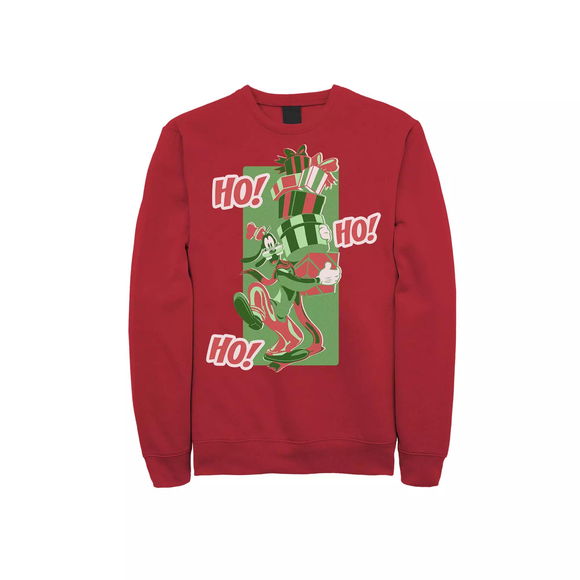 Disney's Goofy Men's Ho Ho Ho Christmas Portrait Sweatshirt,  Product Image