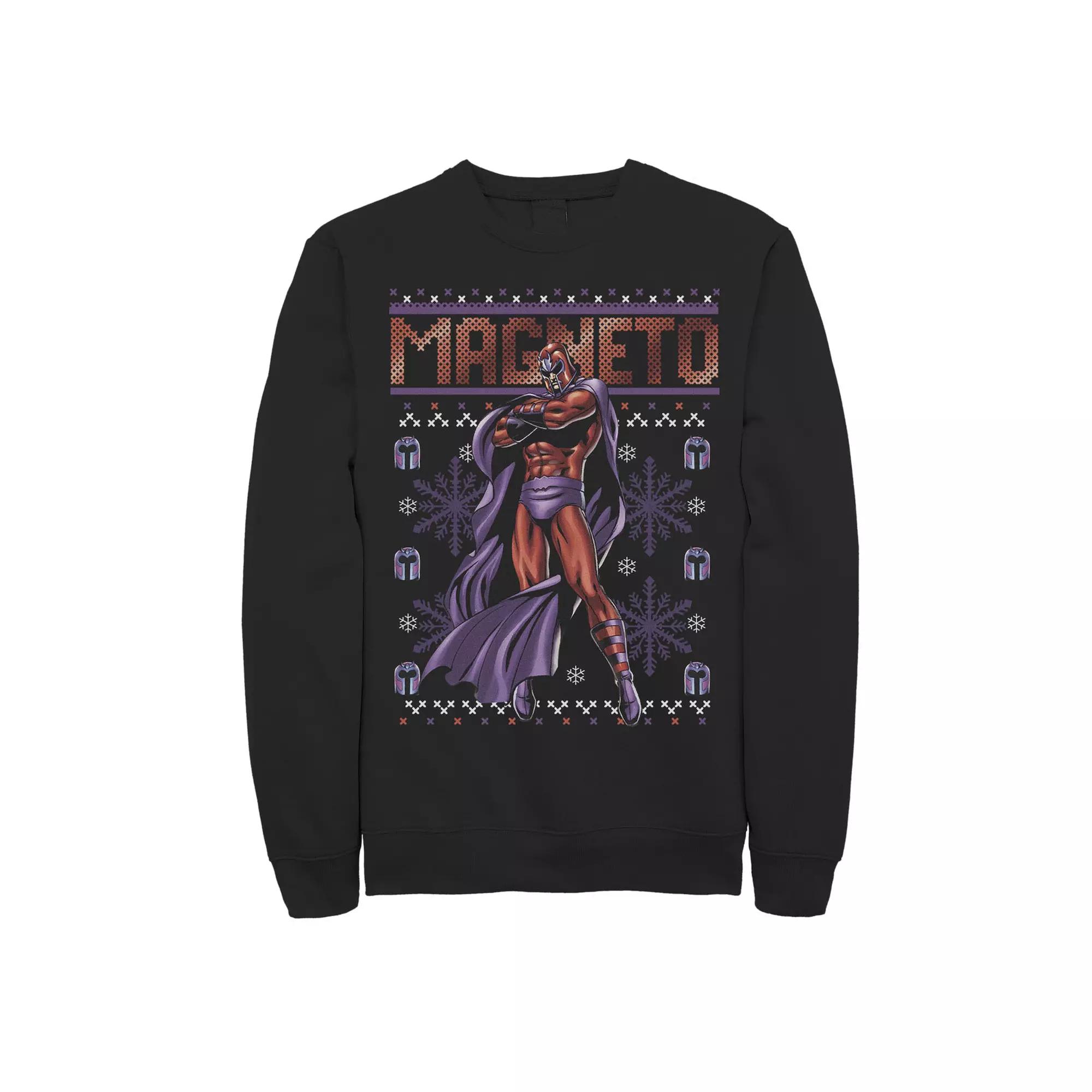 Men's Marvel Magneto Ugly Christmas Sweater Fleece,  Product Image